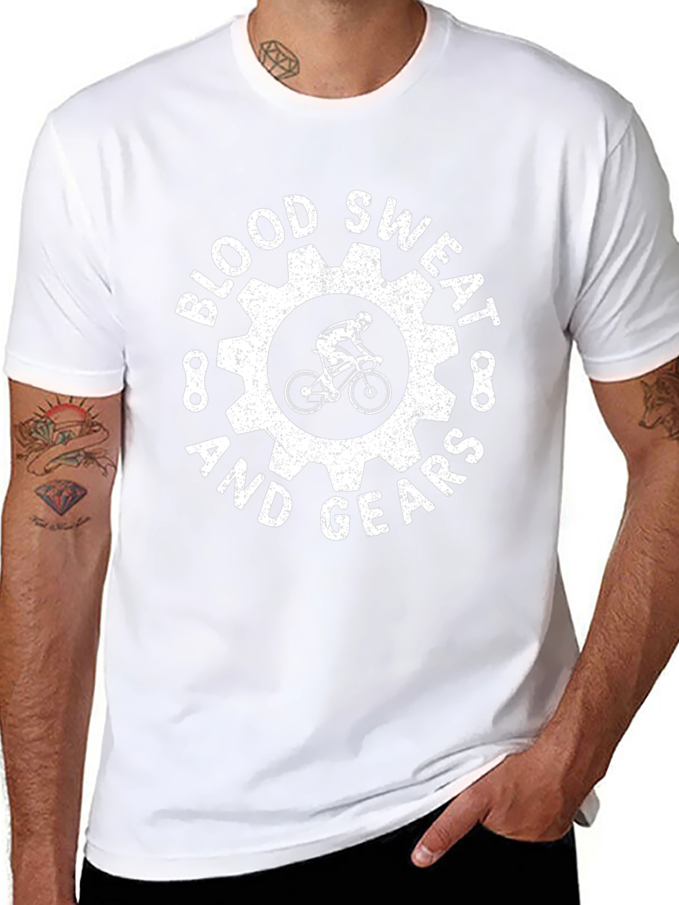 Blood Sweat and Gears Biker T-Shirt
