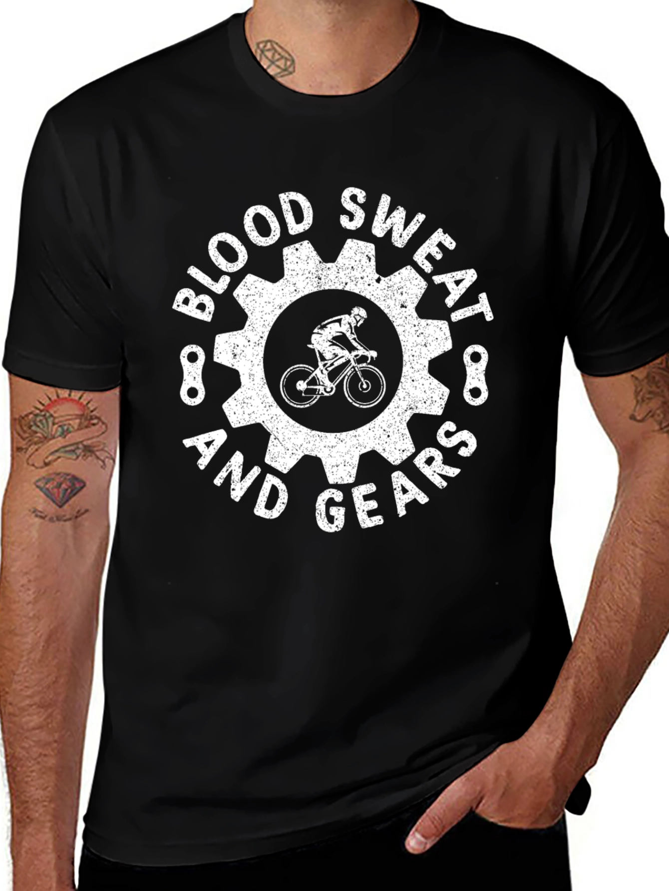 Blood Sweat and Gears Biker T-Shirt