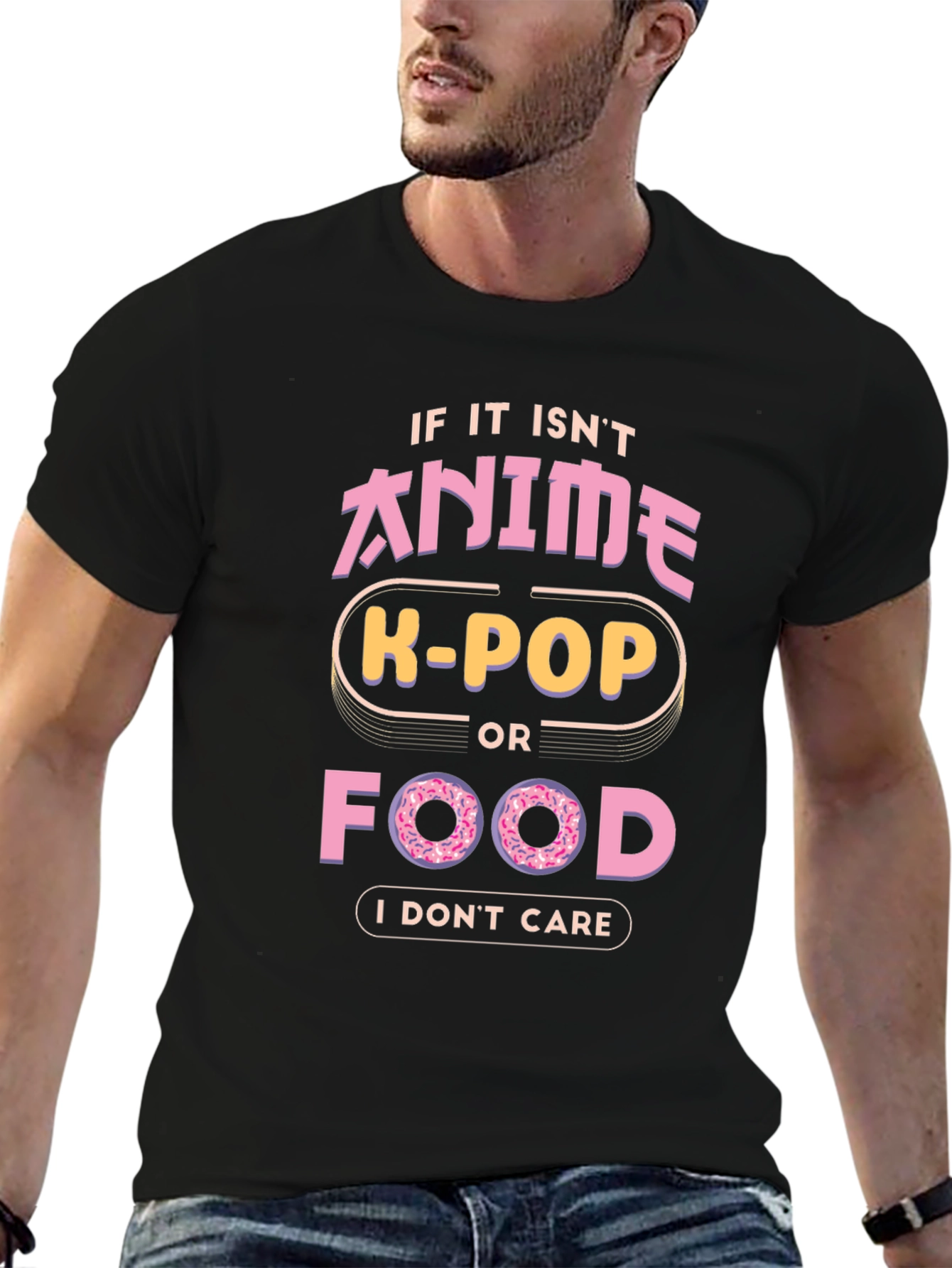 Anime K-Pop Food Graphic T-Shirt