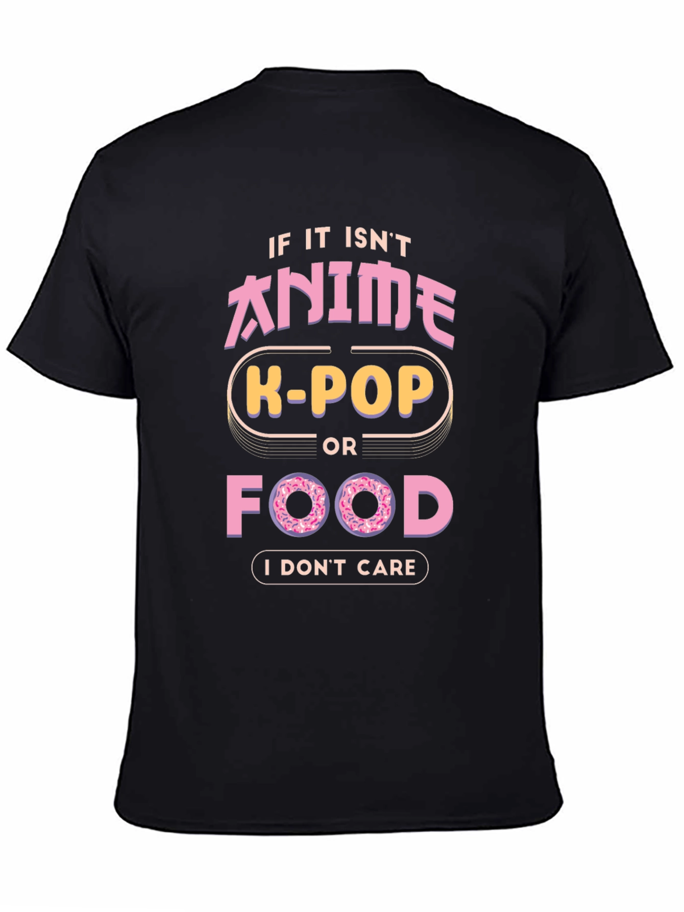 Anime K-Pop Food Graphic T-Shirt