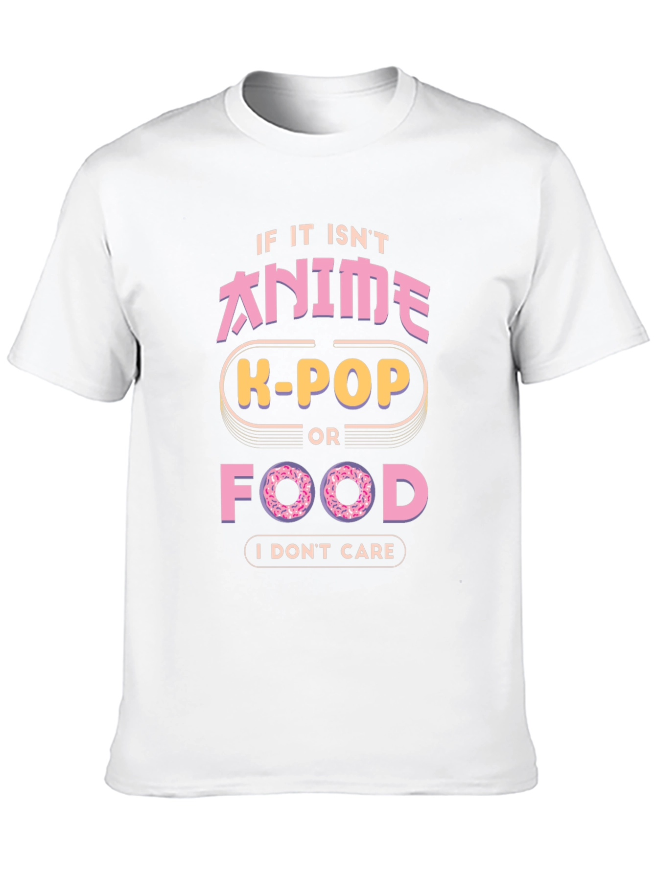 Anime K-Pop Food Graphic T-Shirt