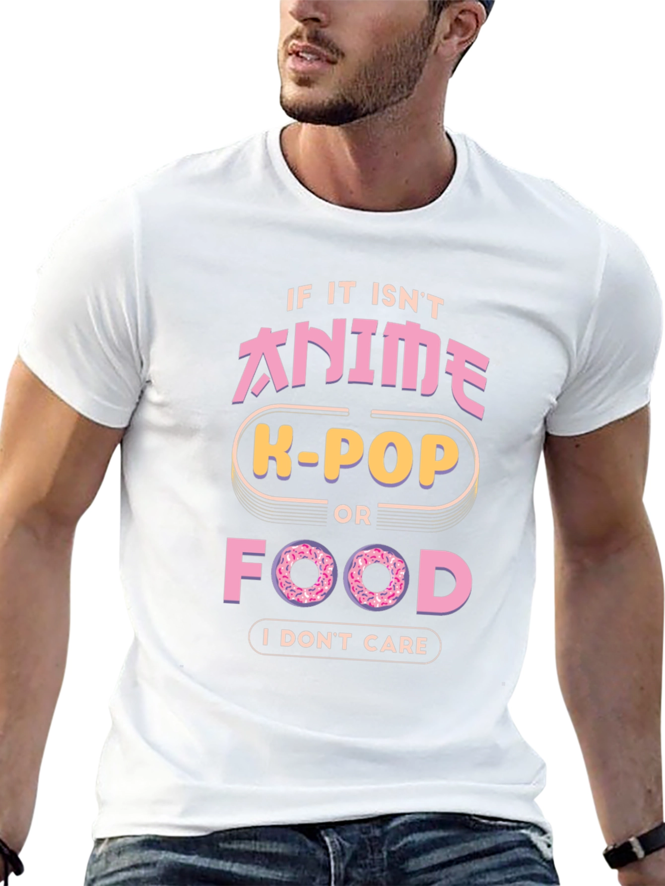Anime K-Pop Food Graphic T-Shirt