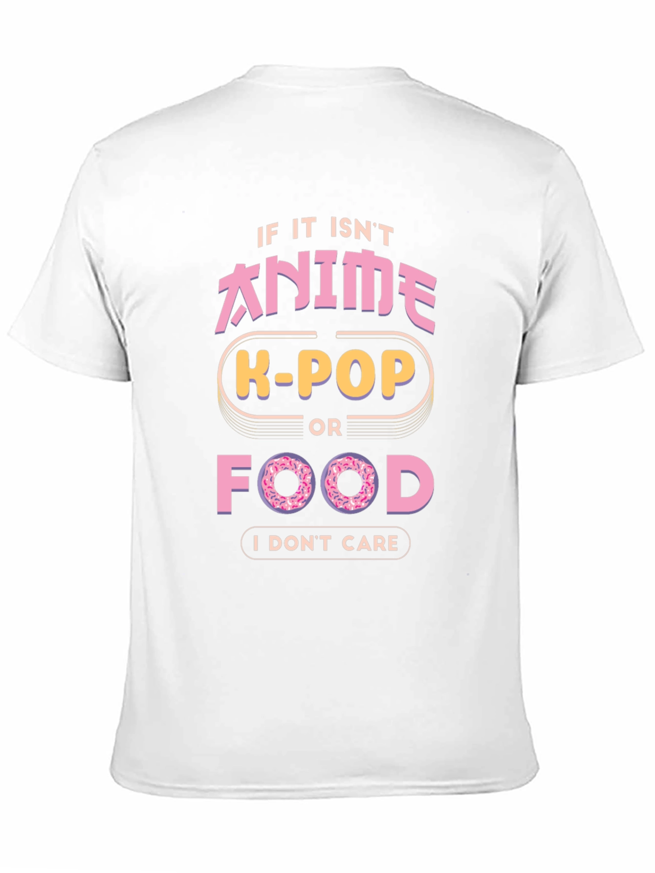 Anime K-Pop Food Graphic T-Shirt