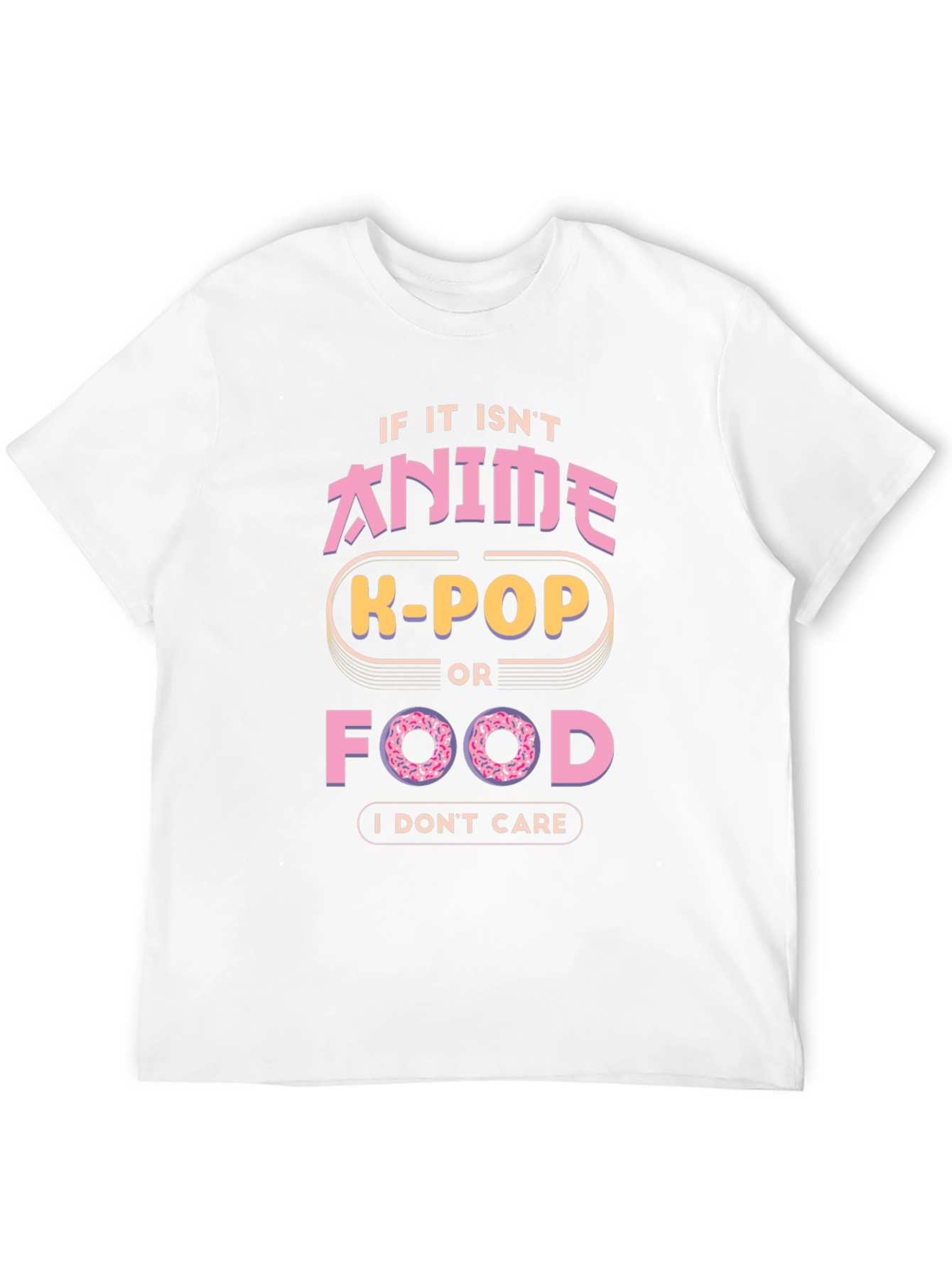 Anime K-Pop Food Graphic T-Shirt