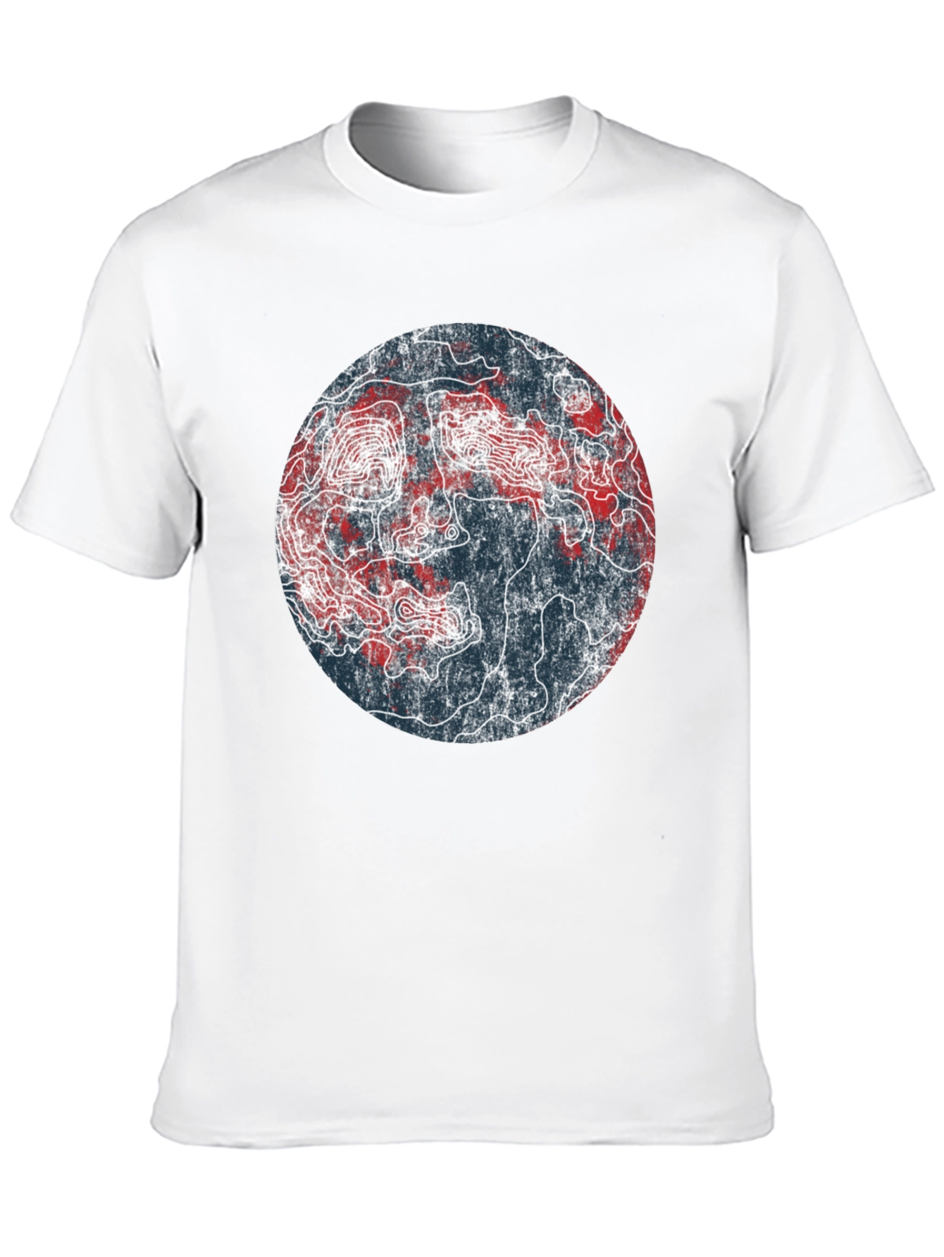 Topographic Map Graphic Tee - Unique Design!