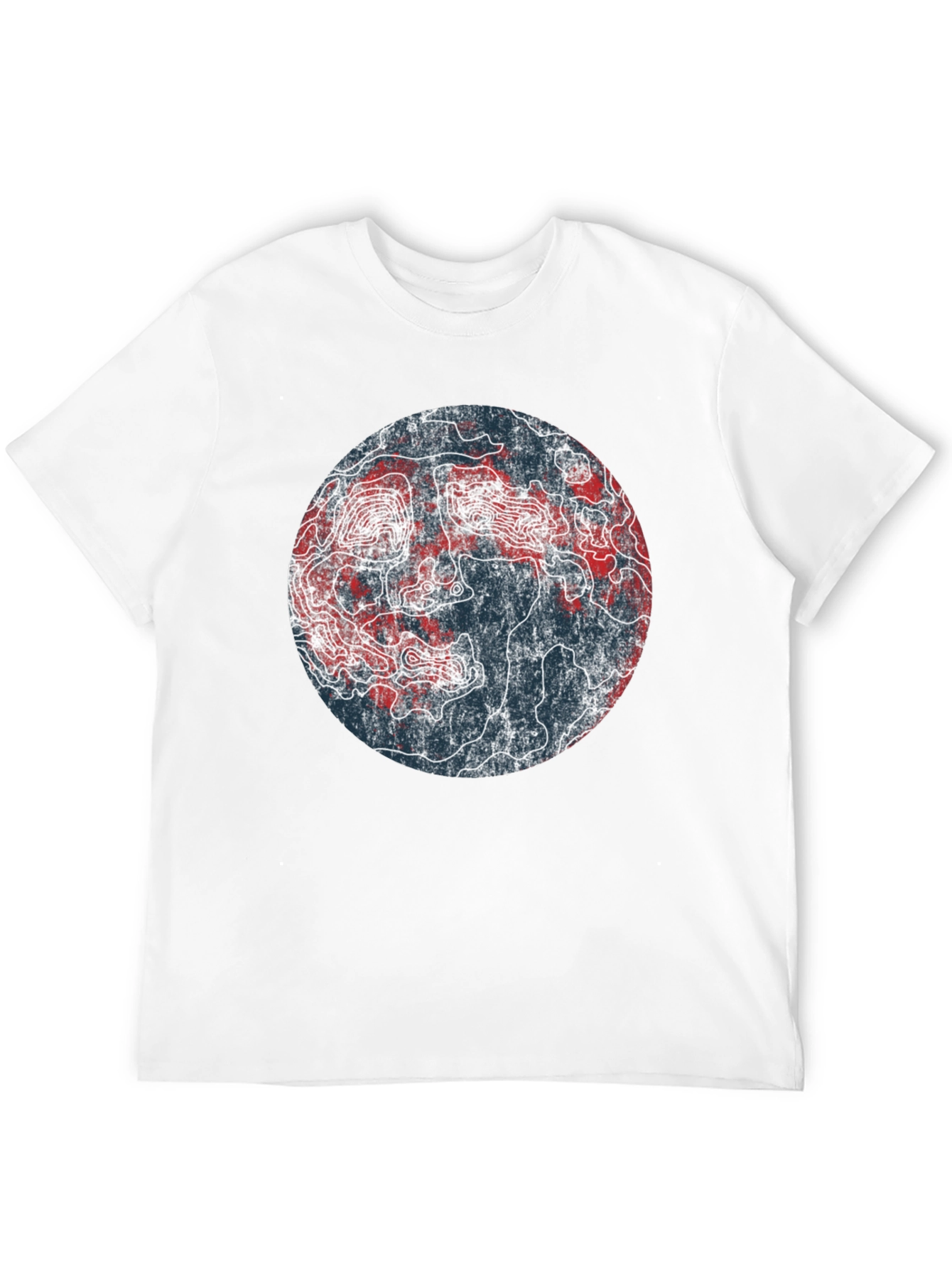 Topographic Map Graphic Tee - Unique Design!