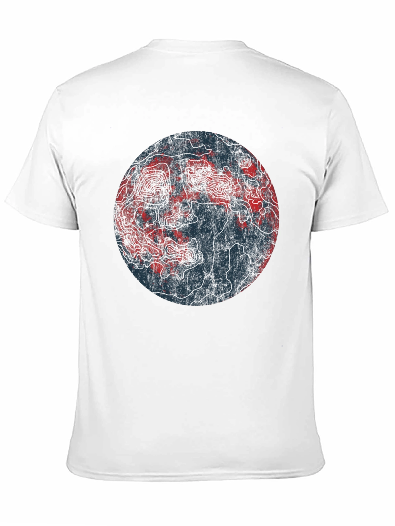 Topographic Map Graphic Tee - Unique Design!