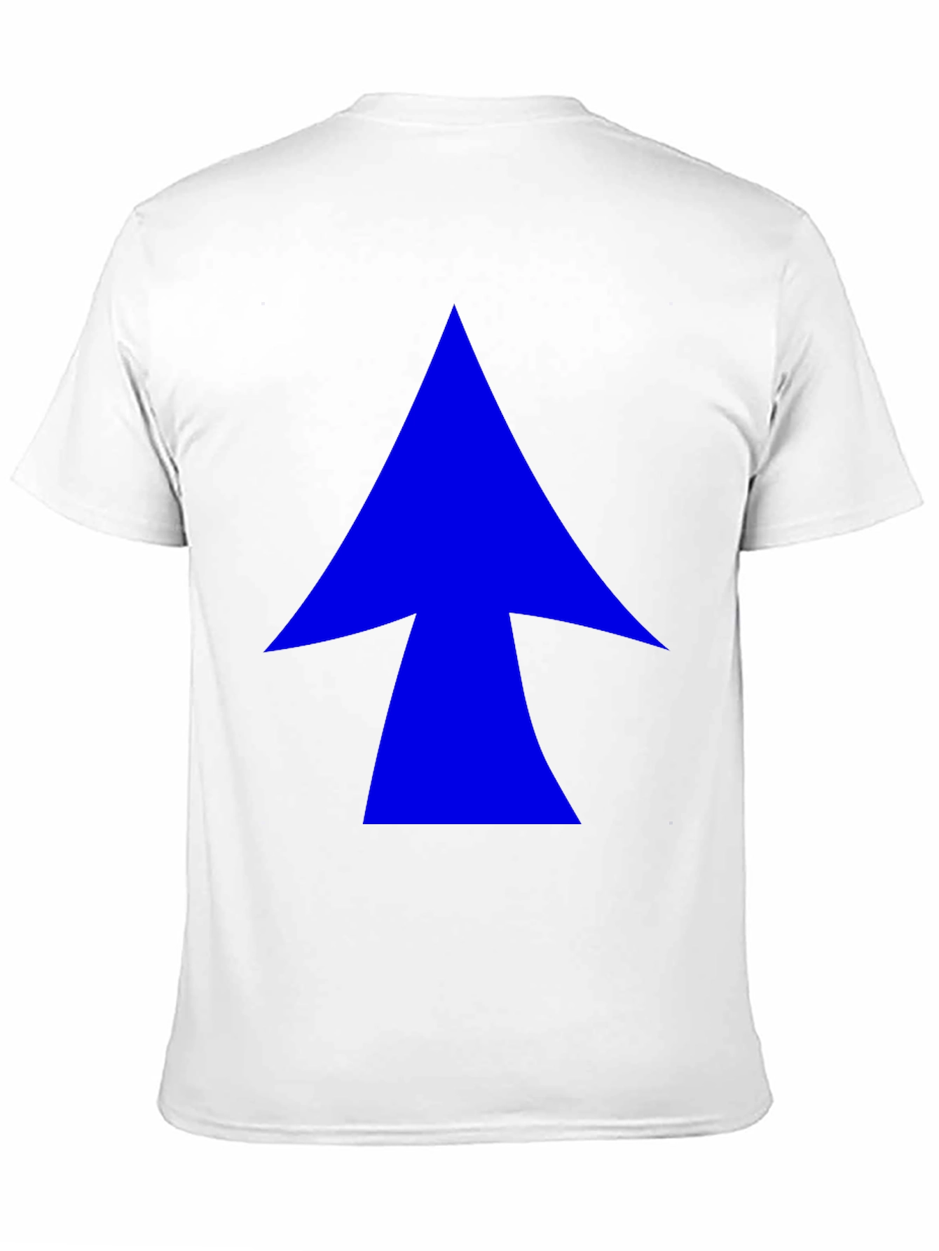 Blue Arrow Graphic Black T-Shirt - Casual Style