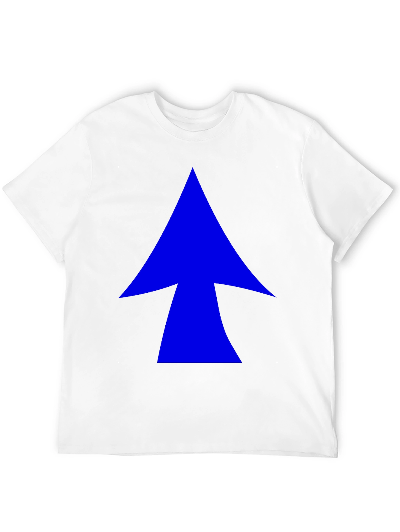 Blue Arrow Graphic Black T-Shirt - Casual Style