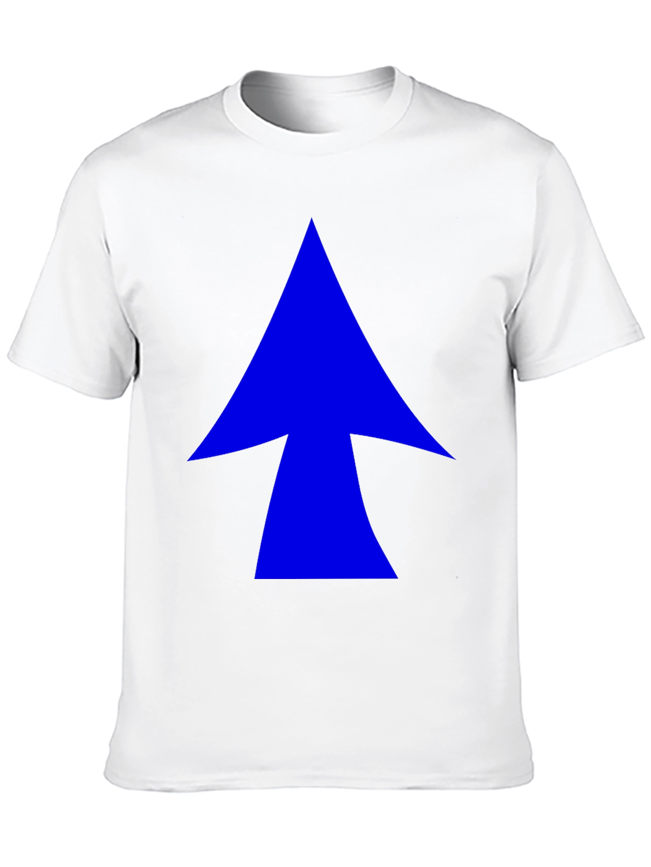 Blue Arrow Graphic Black T-Shirt - Casual Style