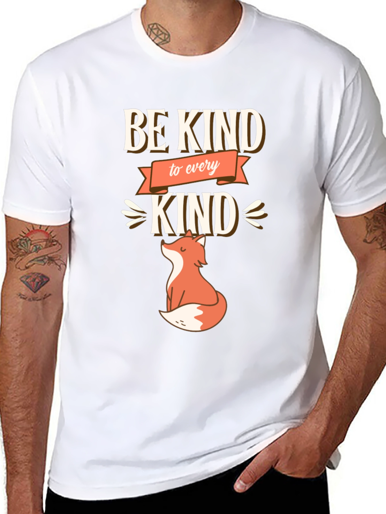 Be Kind To Every Kind Fox Graphic Tee