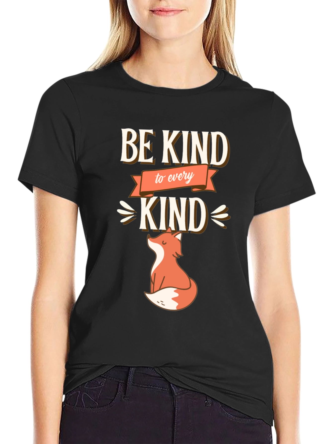 Be Kind To Every Kind Fox Graphic Tee