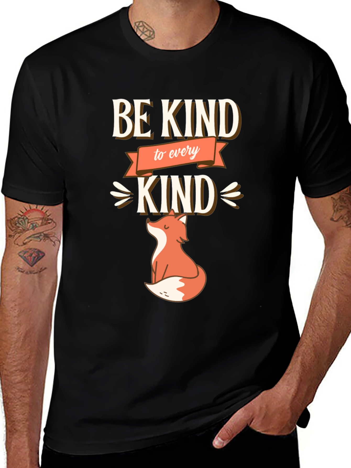 Be Kind To Every Kind Fox Graphic Tee