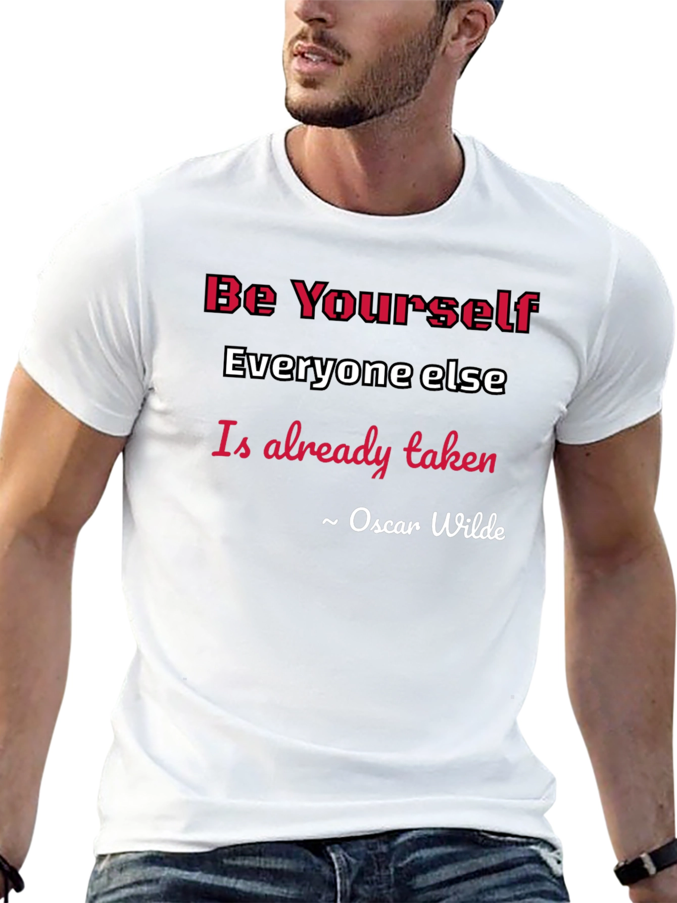 Be Yourself Oscar Wilde Quote Graphic Tee