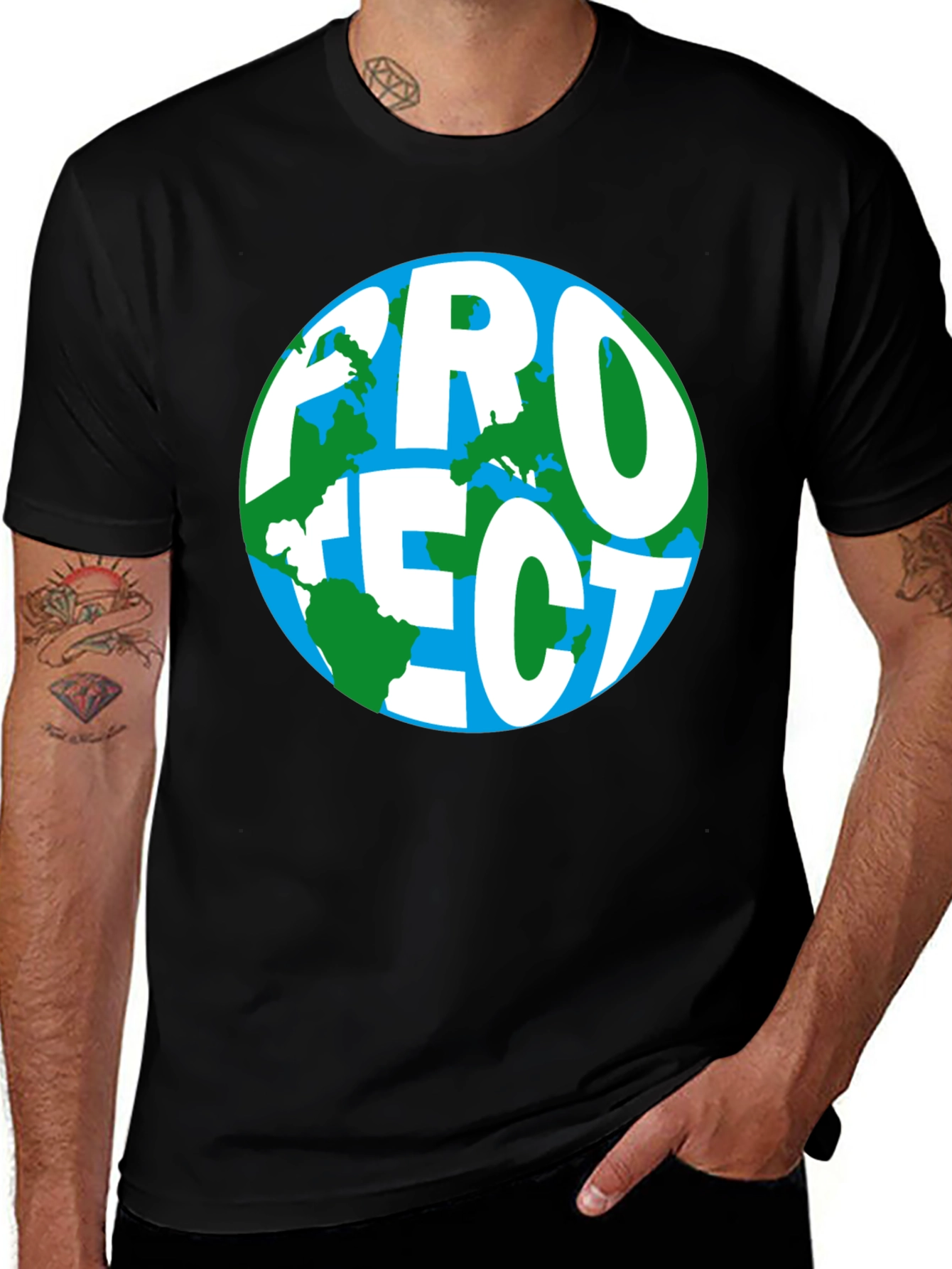 Protect Earth Graphic T-Shirt - Eco Friendly Design