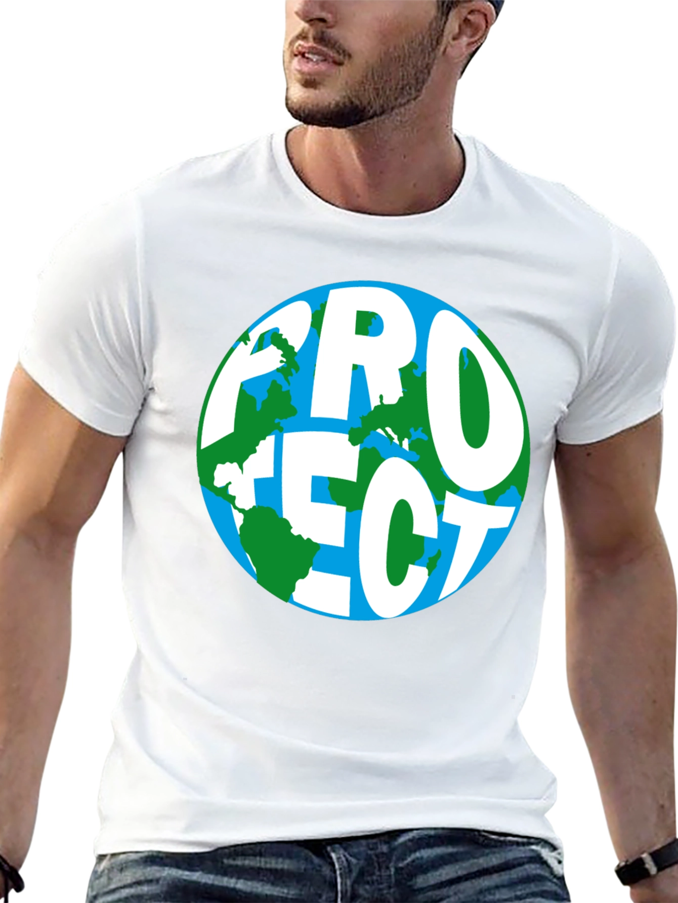 Protect Earth Graphic T-Shirt - Eco Friendly Design