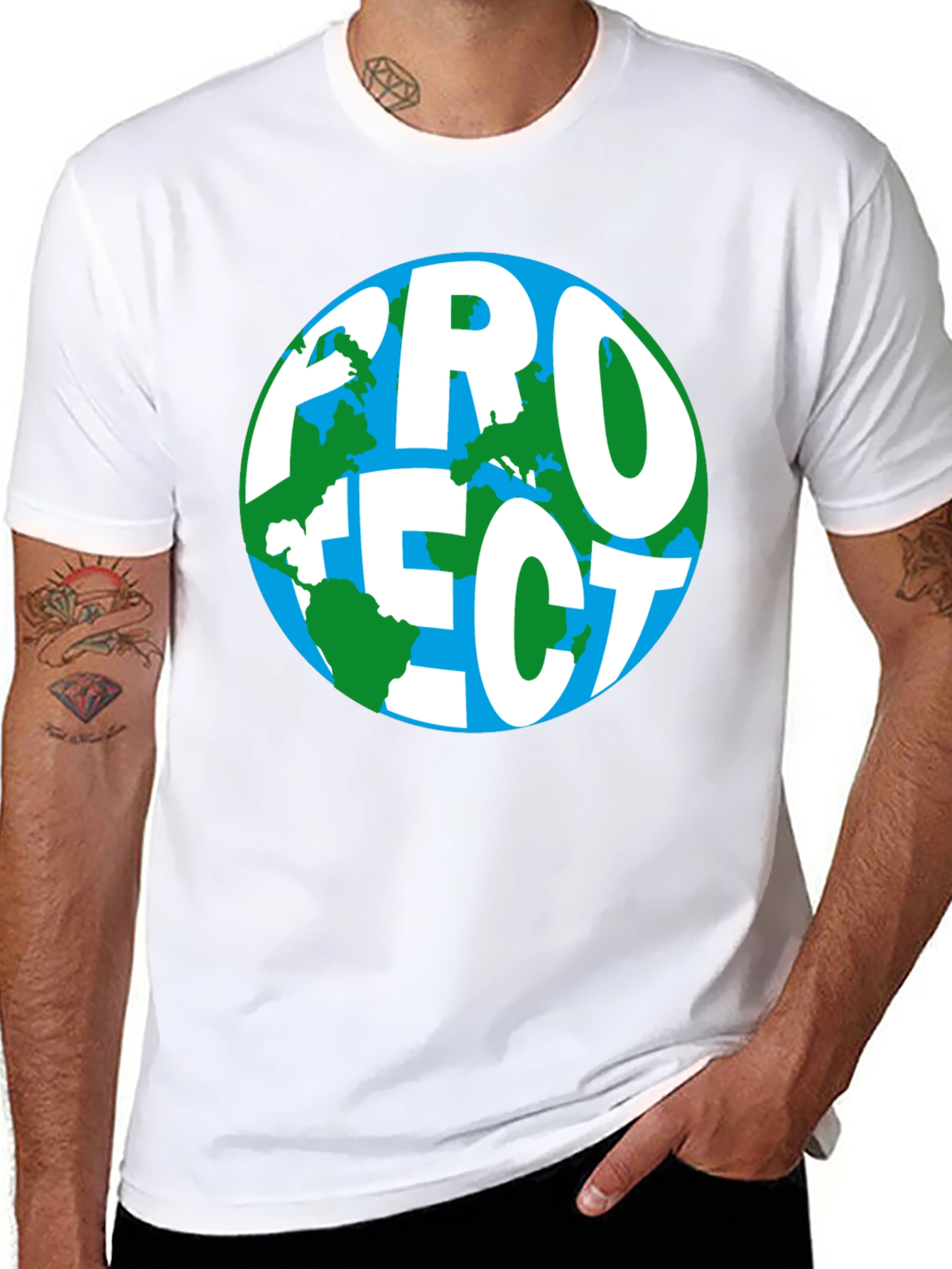 Protect Earth Graphic T-Shirt - Eco Friendly Design