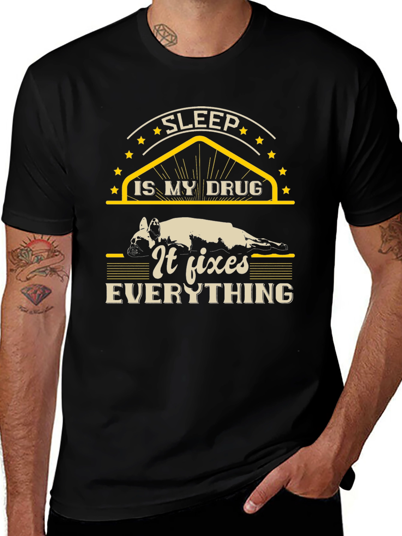 Sleep is My Drug T-Shirt - Unisex Black Tee