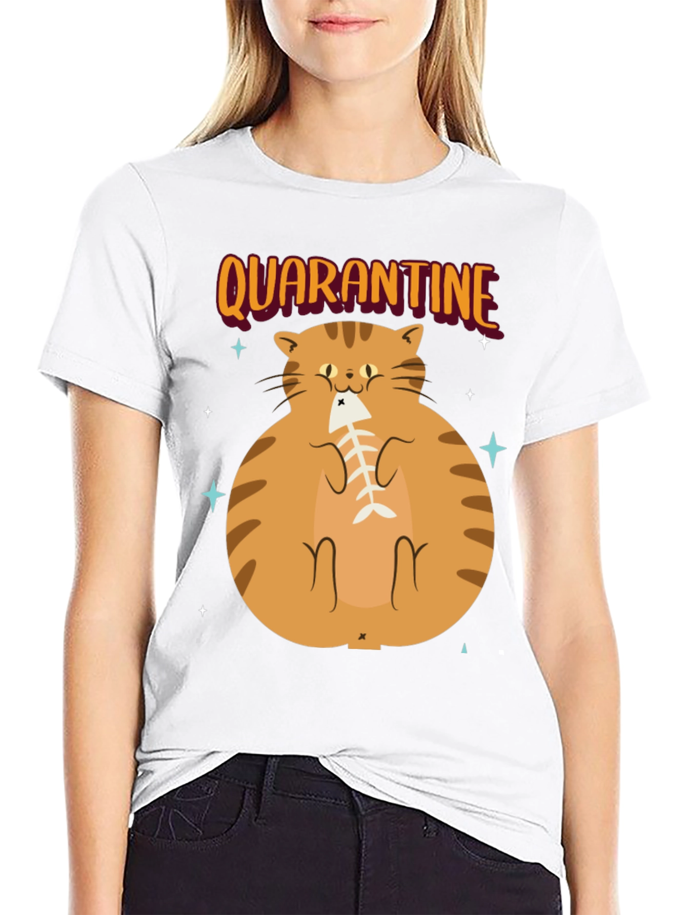 Quarantine Cat T-Shirt - Funny Cat Lover Tee