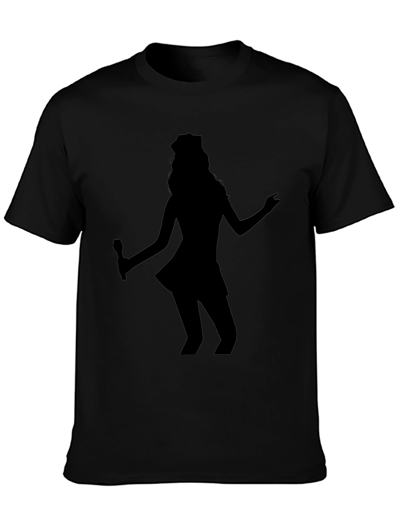 Silhouette Singer Graphic Tee - Black
