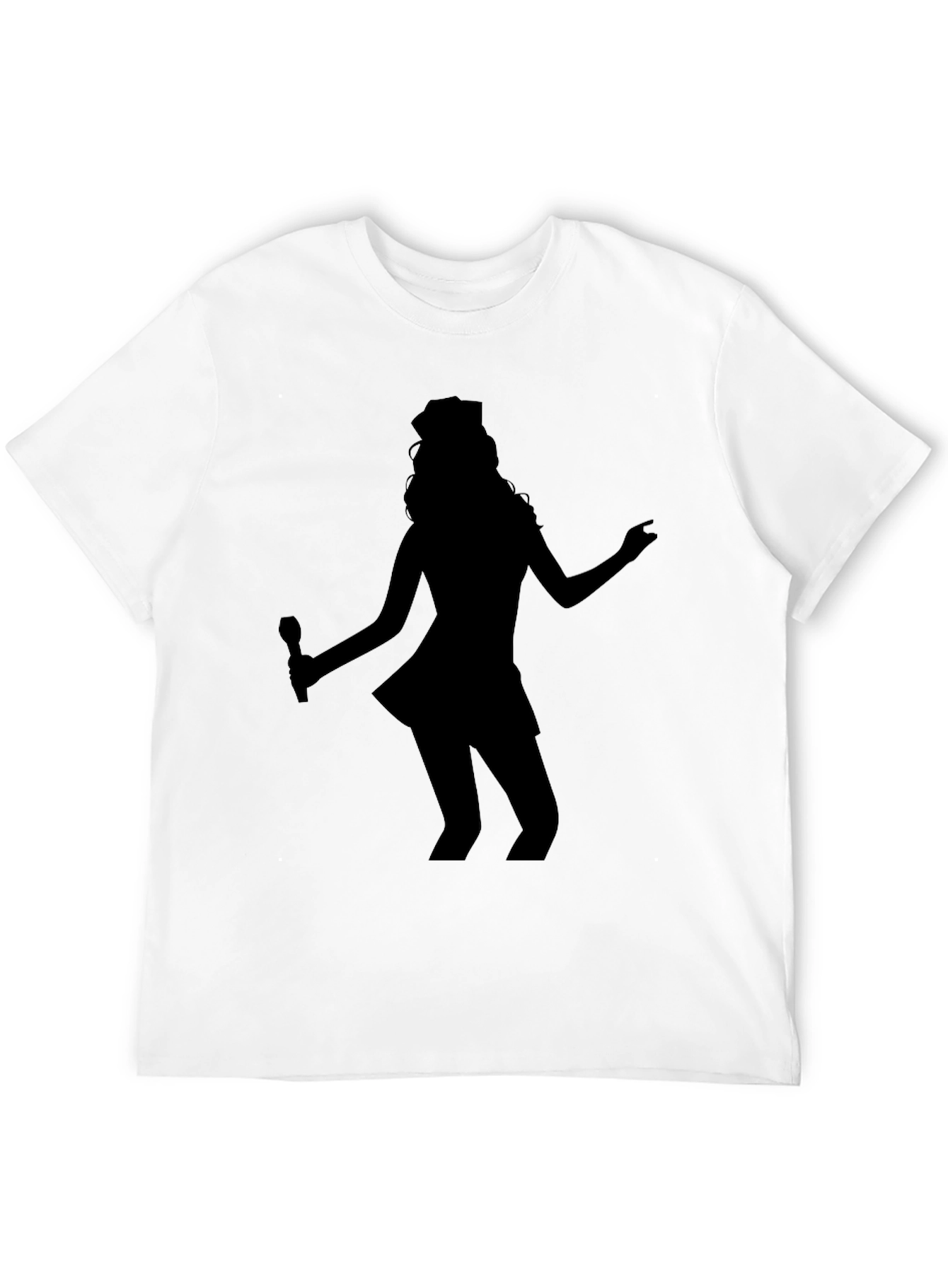Silhouette Singer Graphic Tee - Black