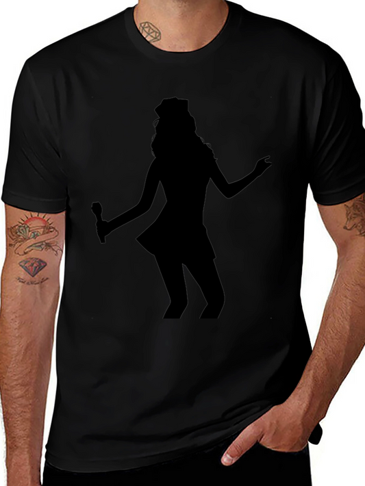 Silhouette Singer Graphic Tee - Black