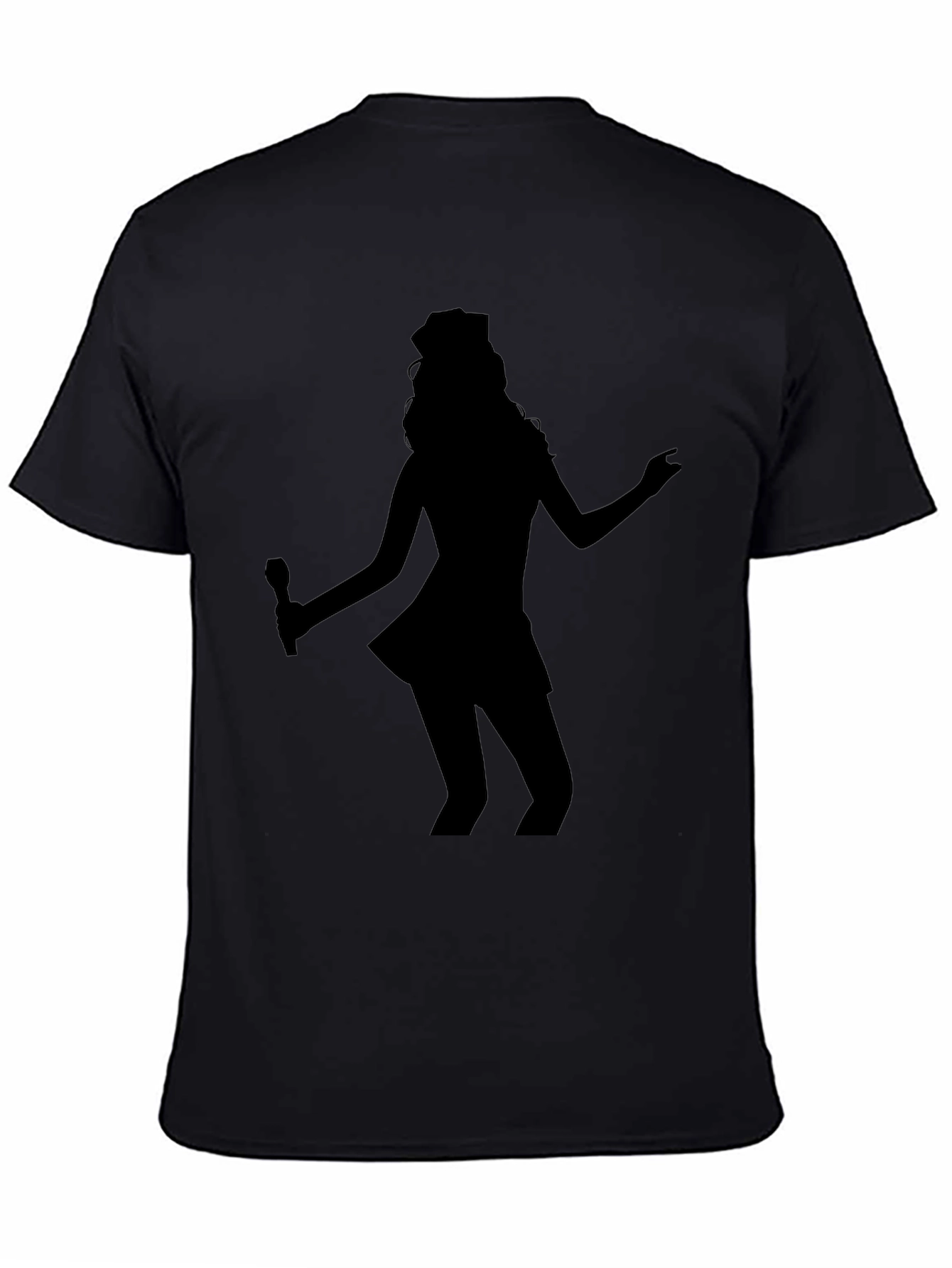 Silhouette Singer Graphic Tee - Black