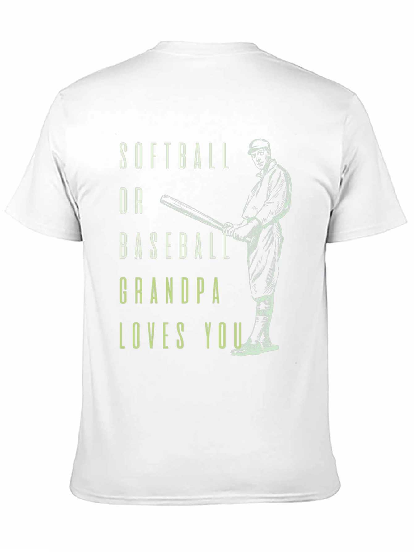 Softball or Baseball Grandpa Loves You Graphic Tee