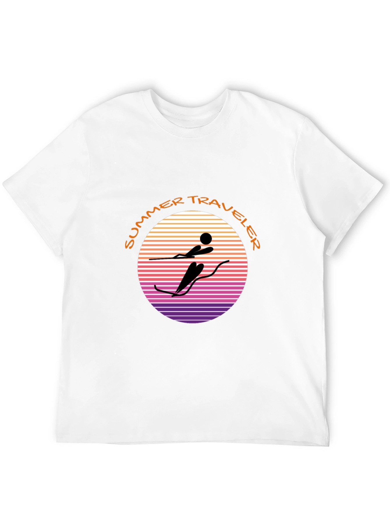 Summer Traveler Graphic Tee - Watersports Design