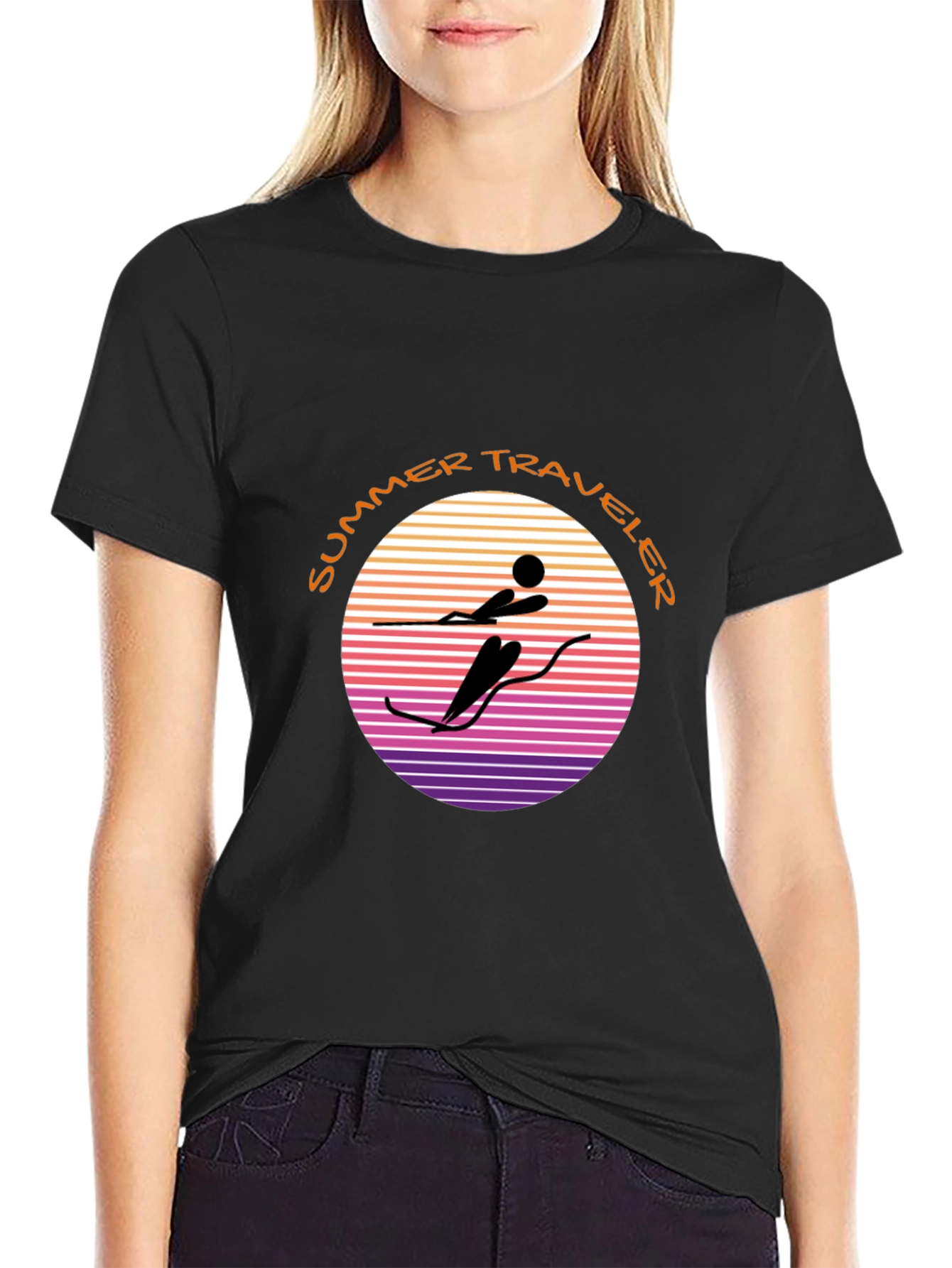 Summer Traveler Graphic Tee - Watersports Design