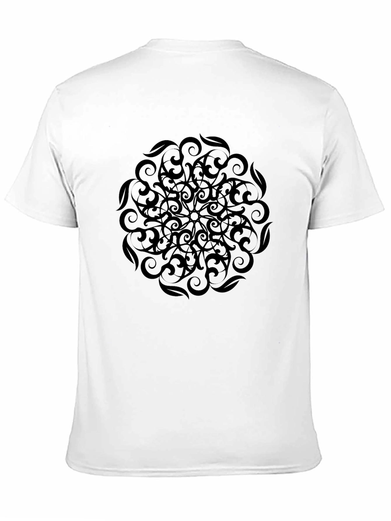 Black Mandala Graphic Tee - Stylish Mens T-Shirt
