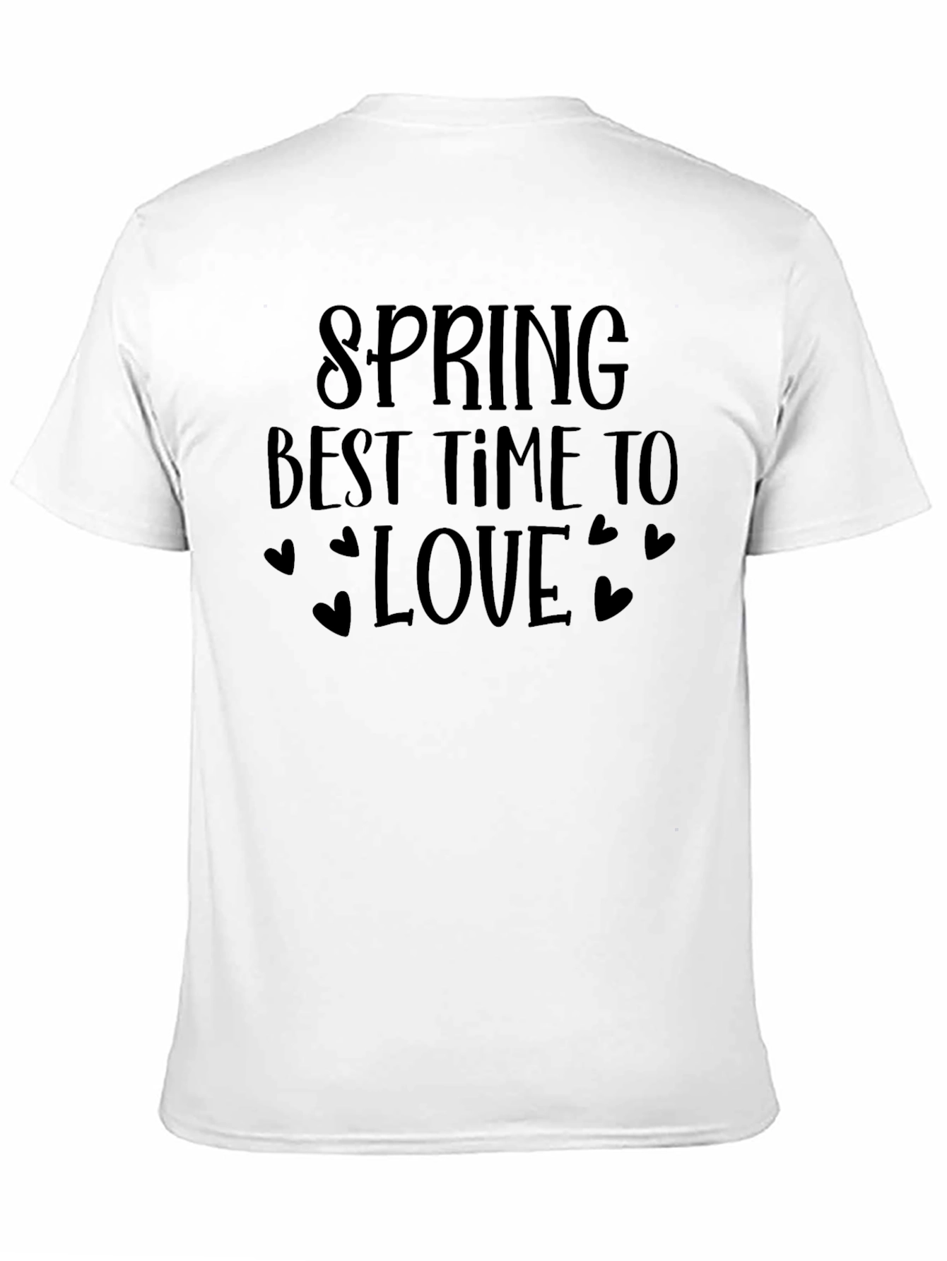 Spring Best Time to Love T-Shirt - Black