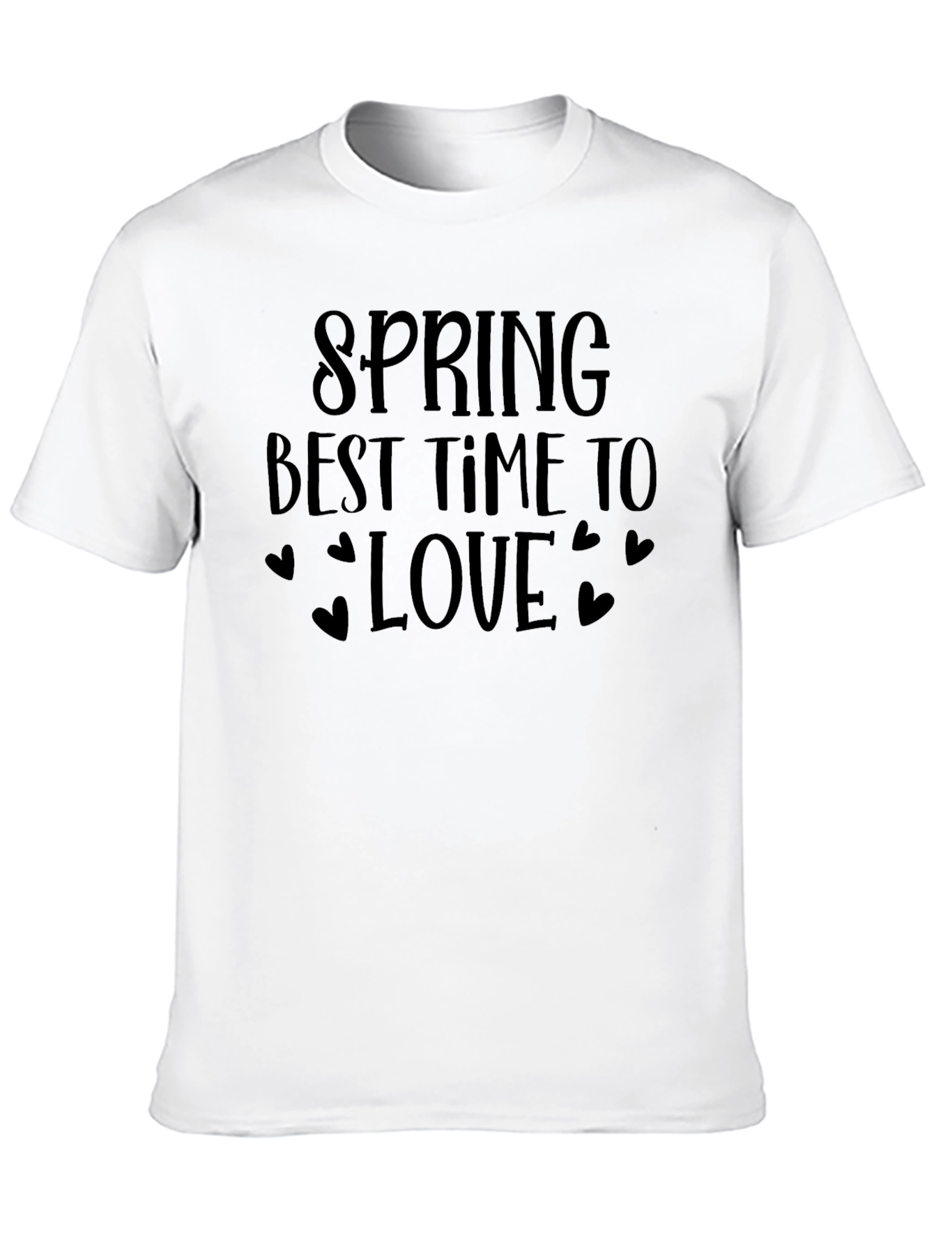 Spring Best Time to Love T-Shirt - Black