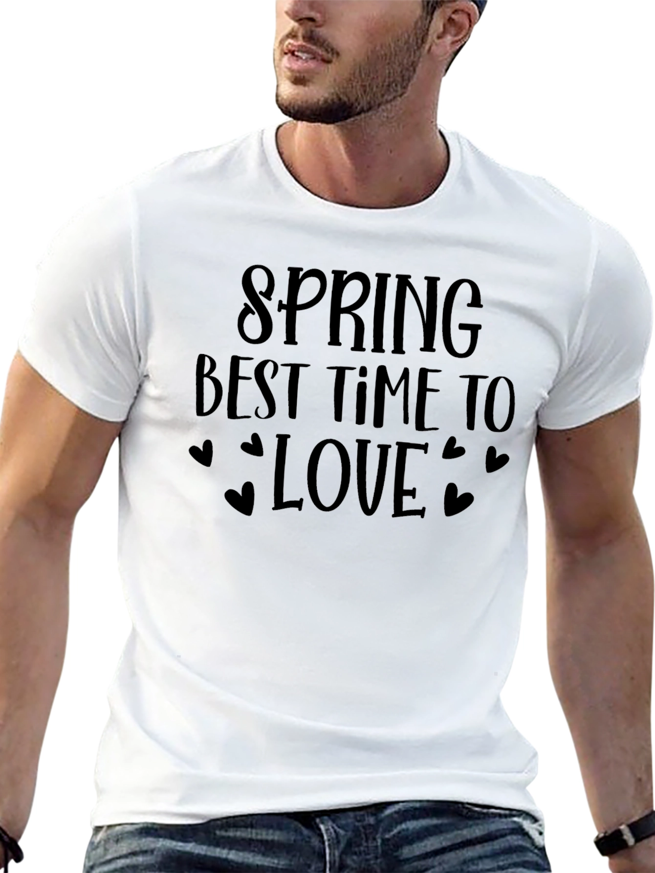 Spring Best Time to Love T-Shirt - Black
