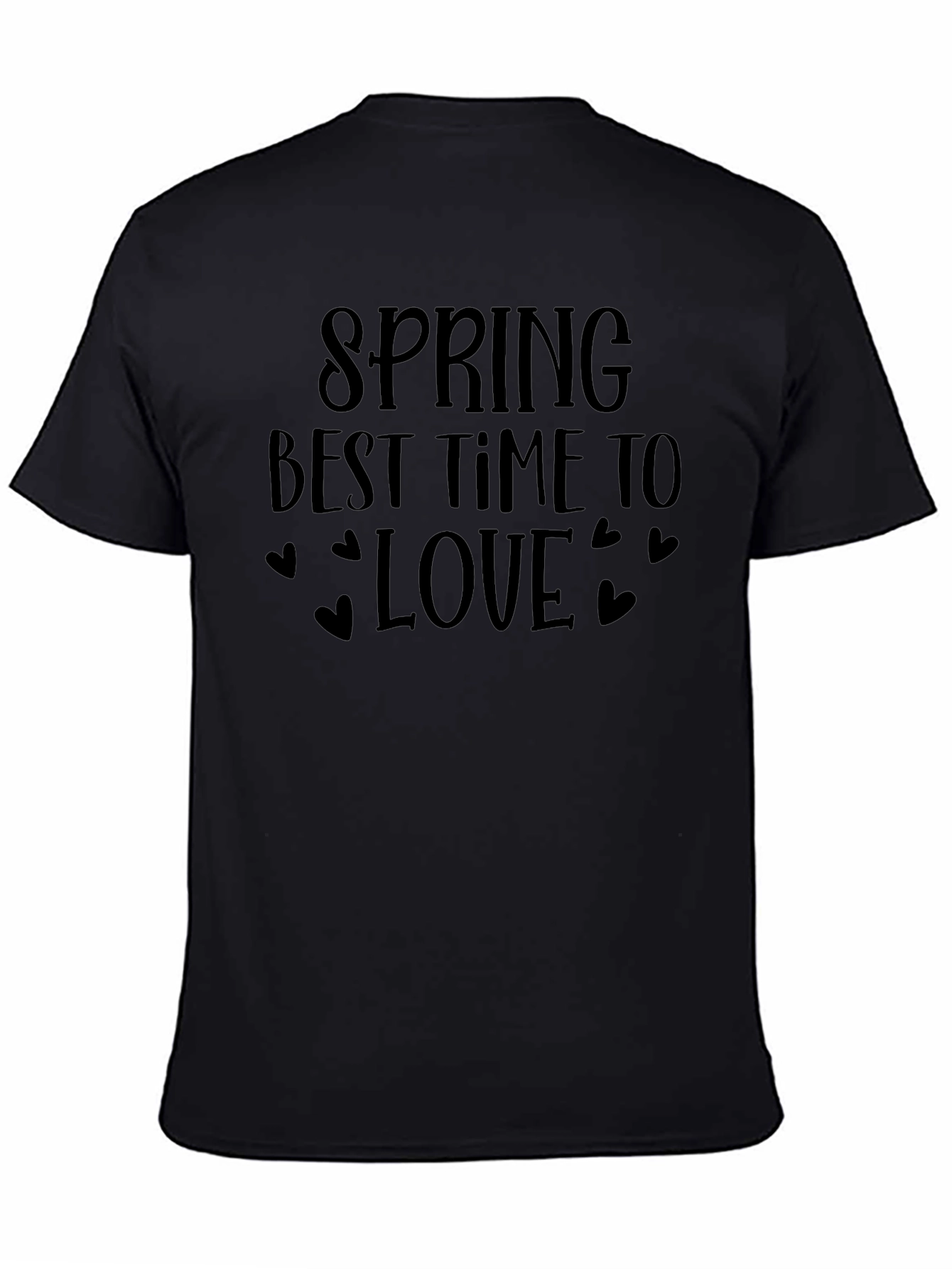 Spring Best Time to Love T-Shirt - Black