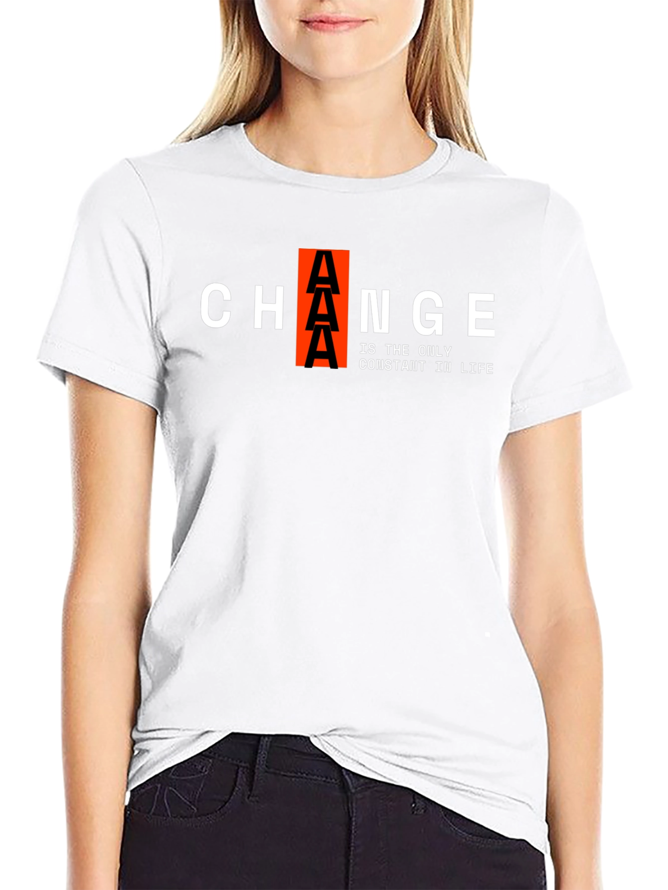 Change Is Constant Black Graphic Tee