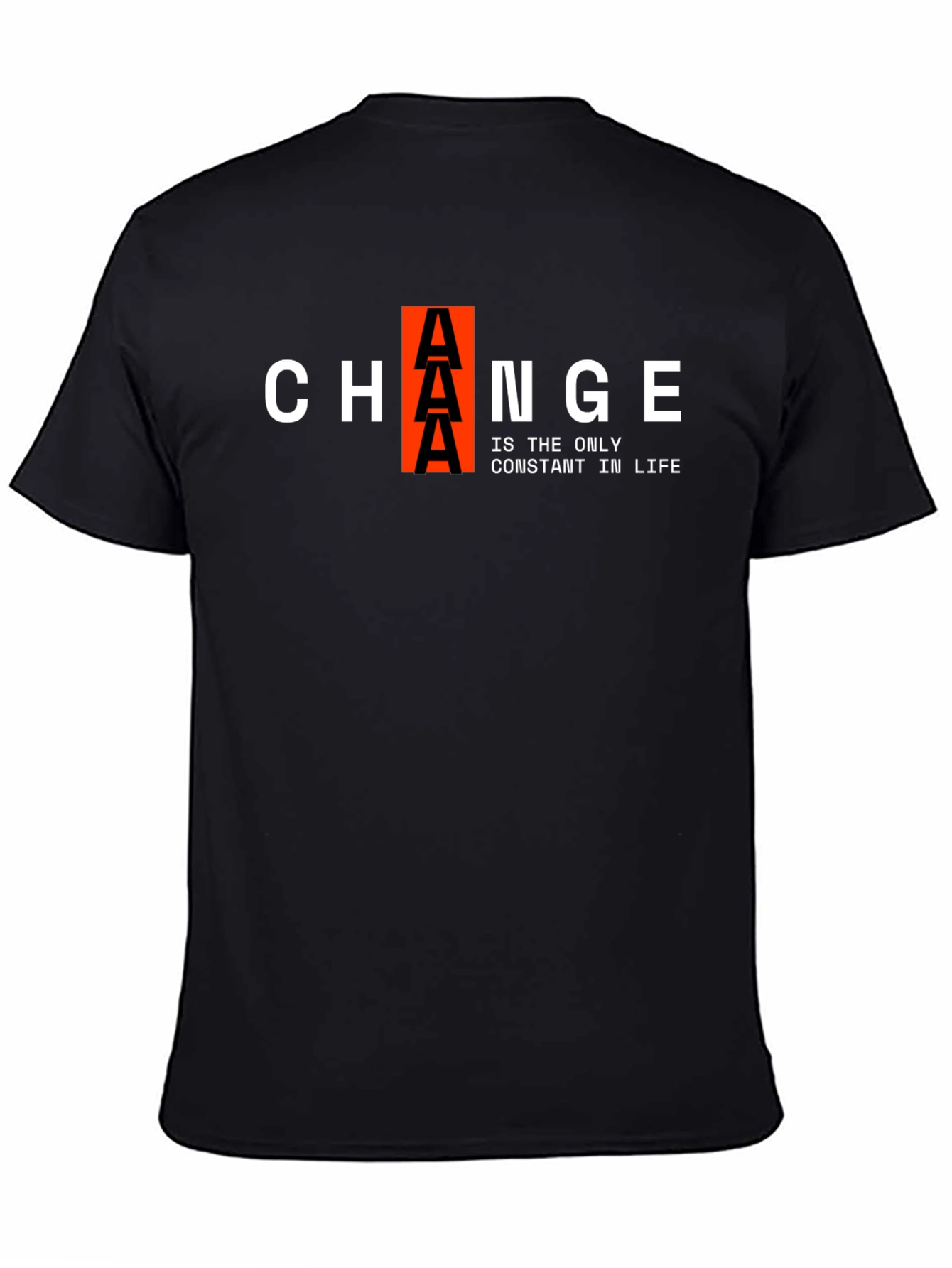 Change Is Constant Black Graphic Tee