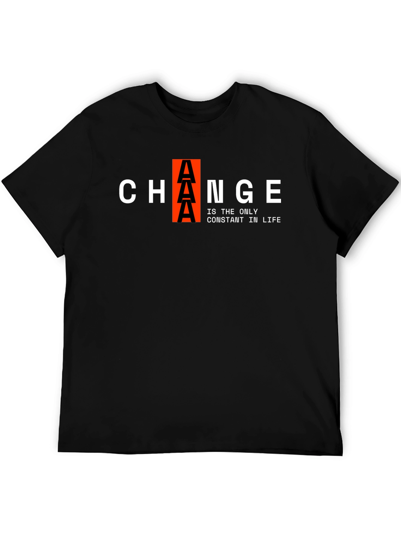 Change Is Constant Black Graphic Tee