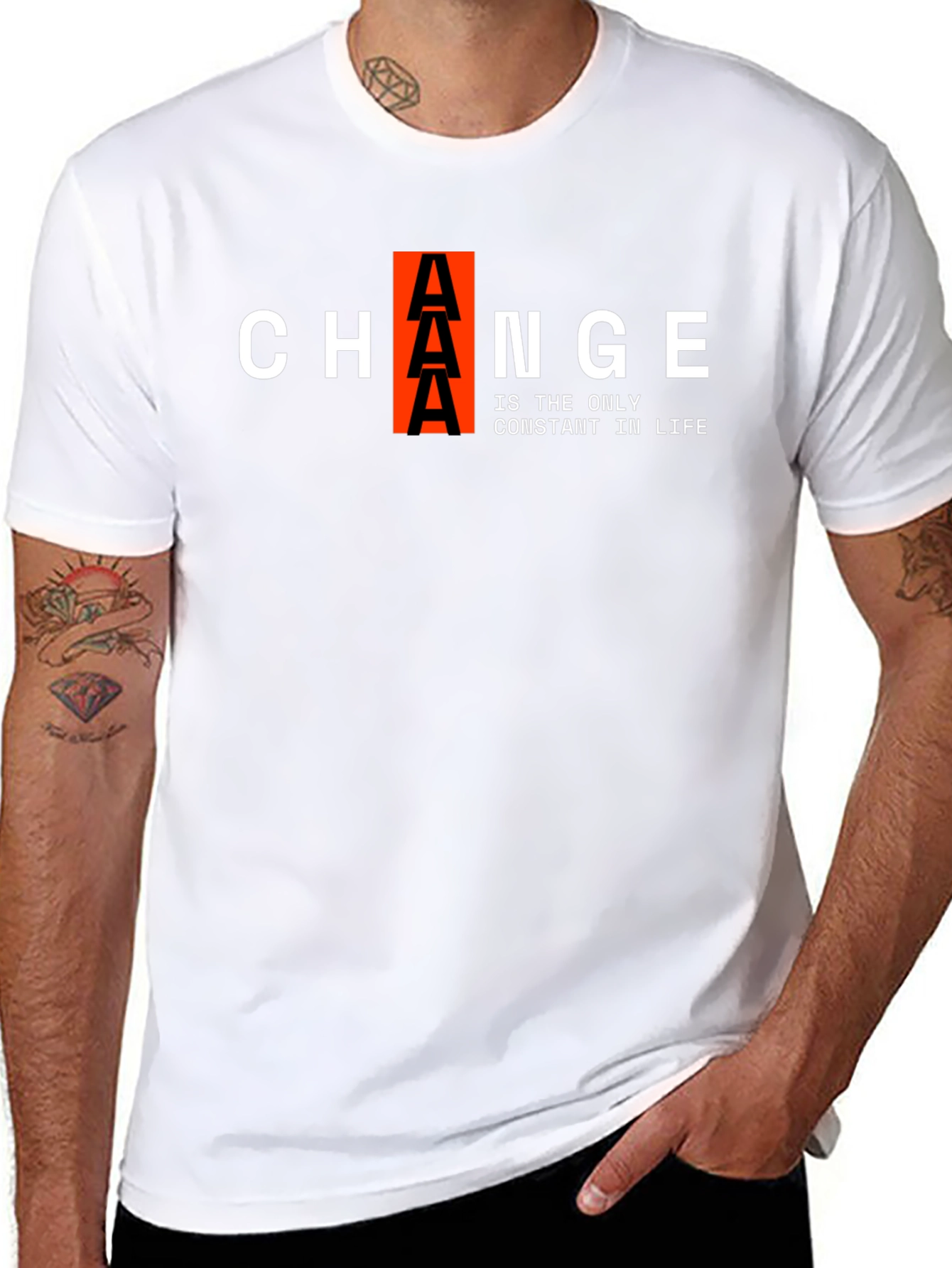Change Is Constant Black Graphic Tee