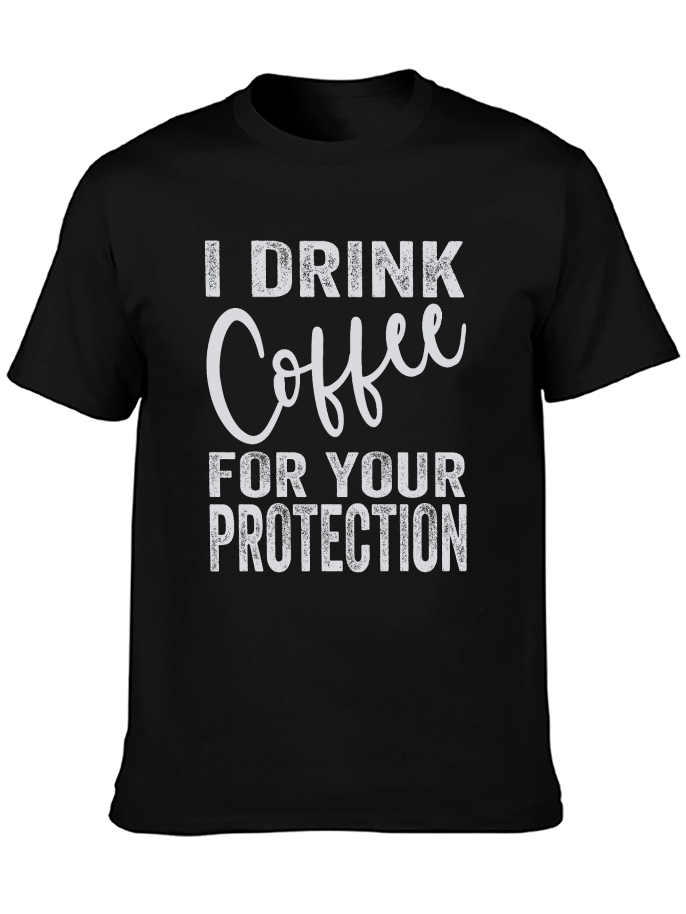 Coffee Protection Black T-Shirt