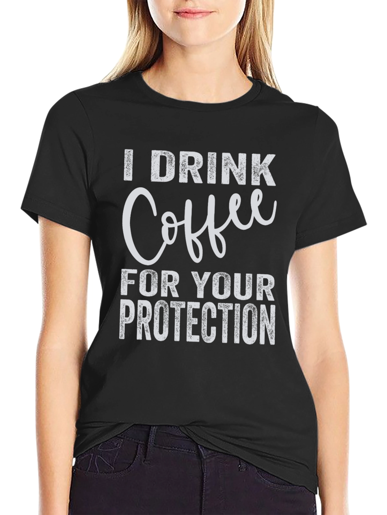 Coffee Protection Black T-Shirt