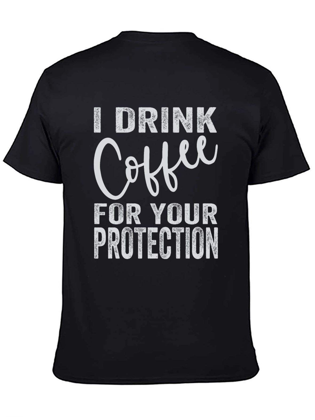 Coffee Protection Black T-Shirt