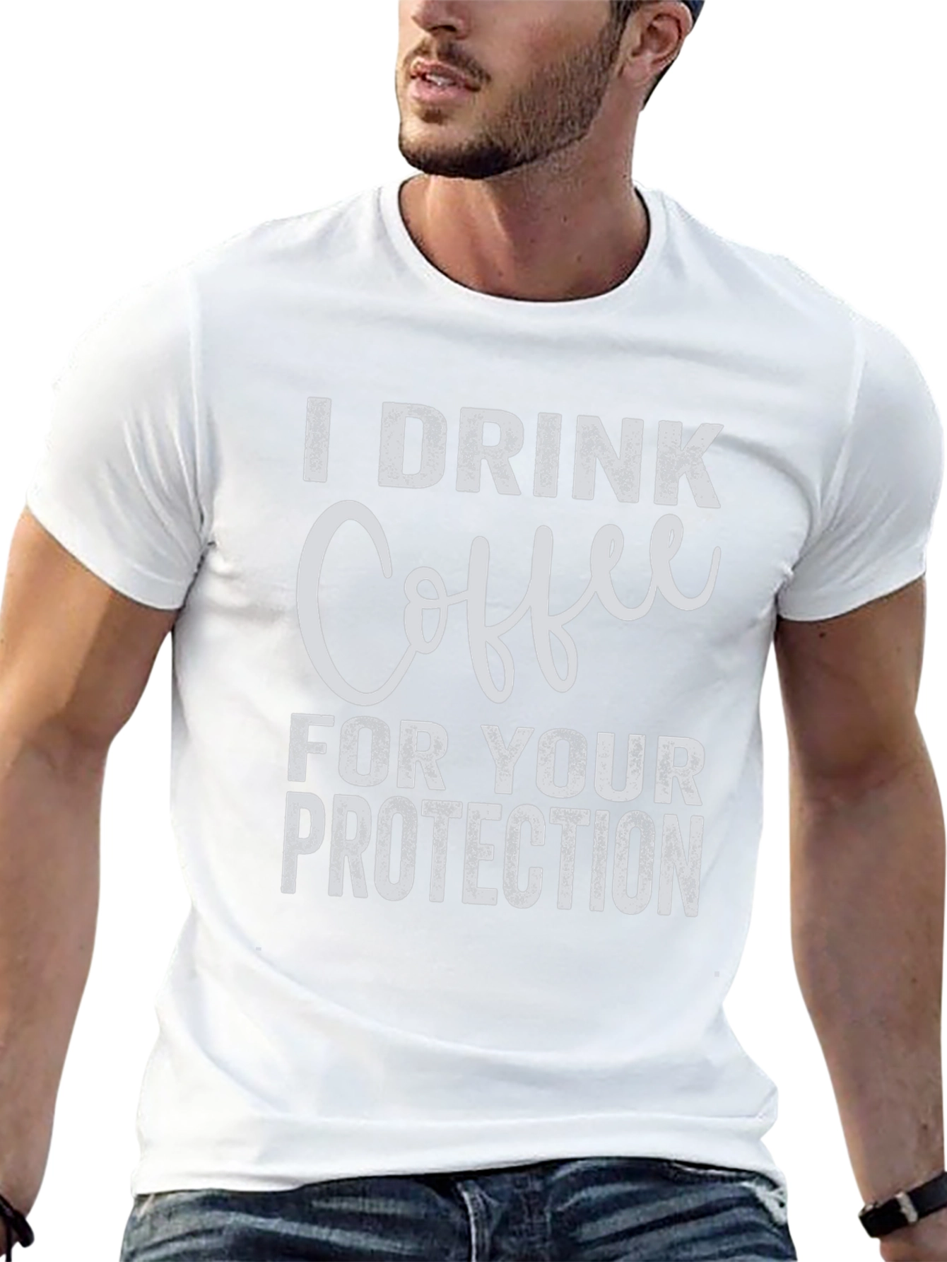 Coffee Protection Black T-Shirt