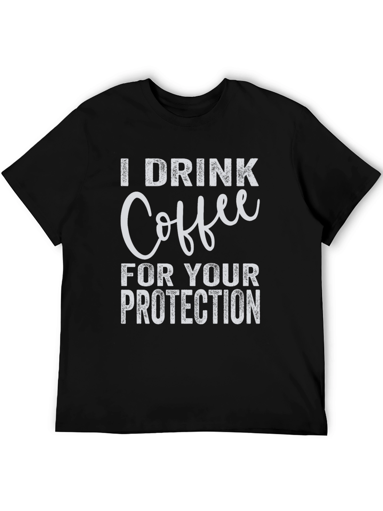 Coffee Protection Black T-Shirt