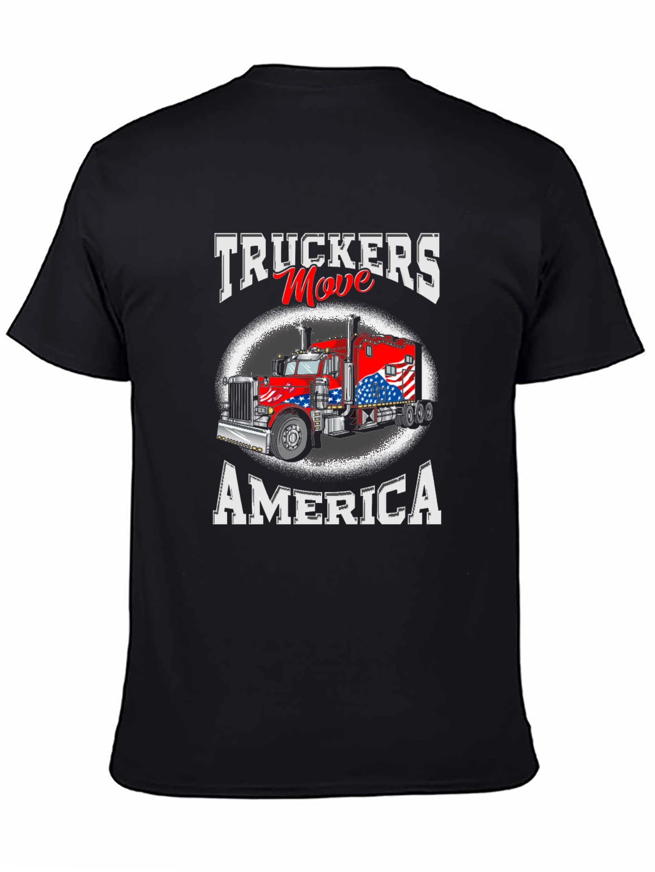 Truckers Move America Patriotic T-Shirt