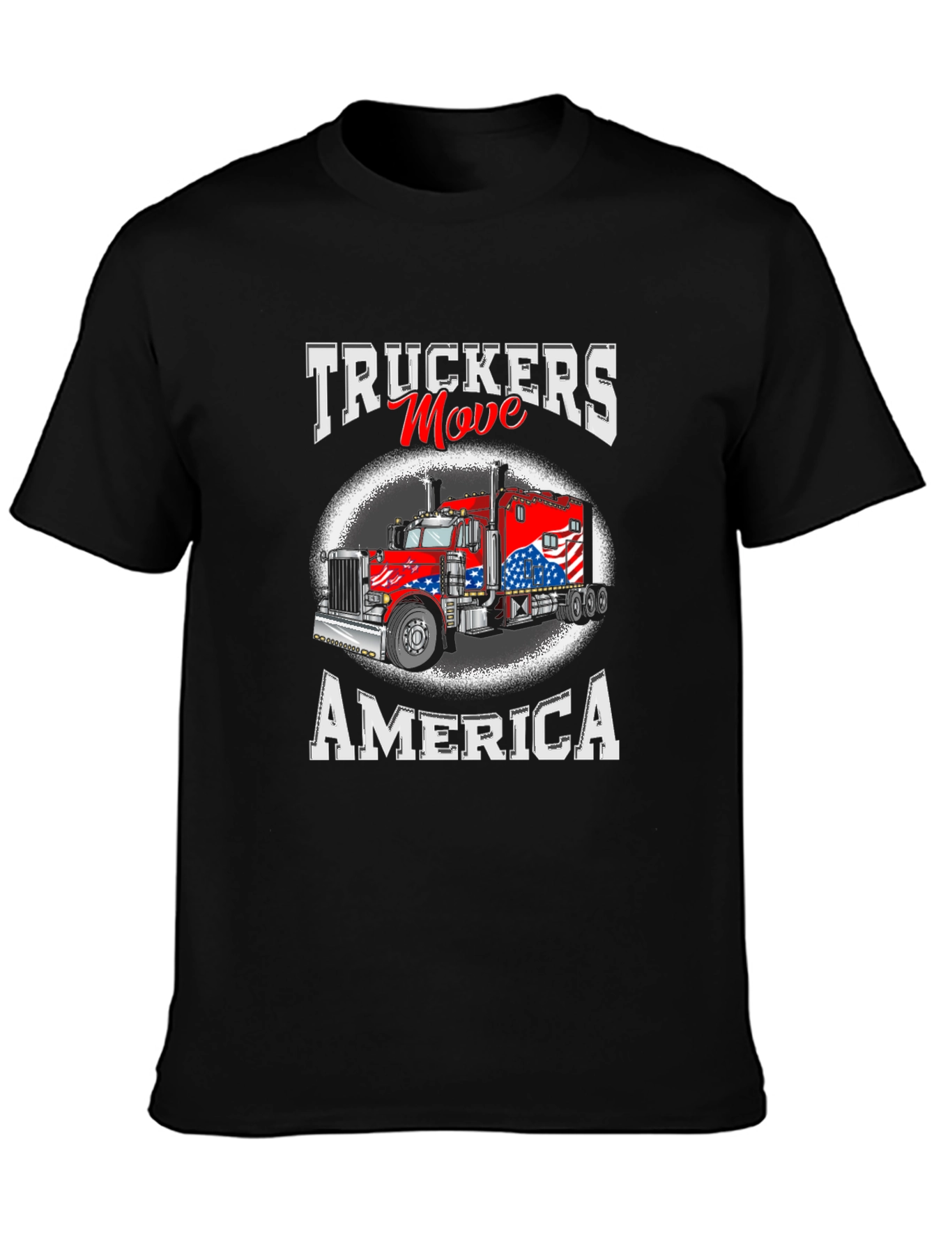 Truckers Move America Patriotic T-Shirt