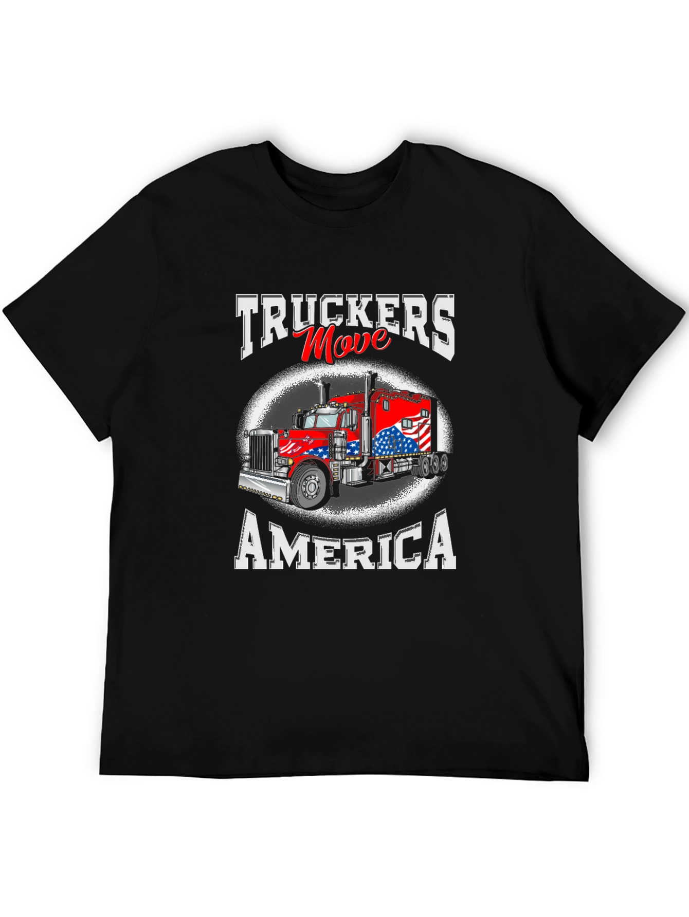 Truckers Move America Patriotic T-Shirt