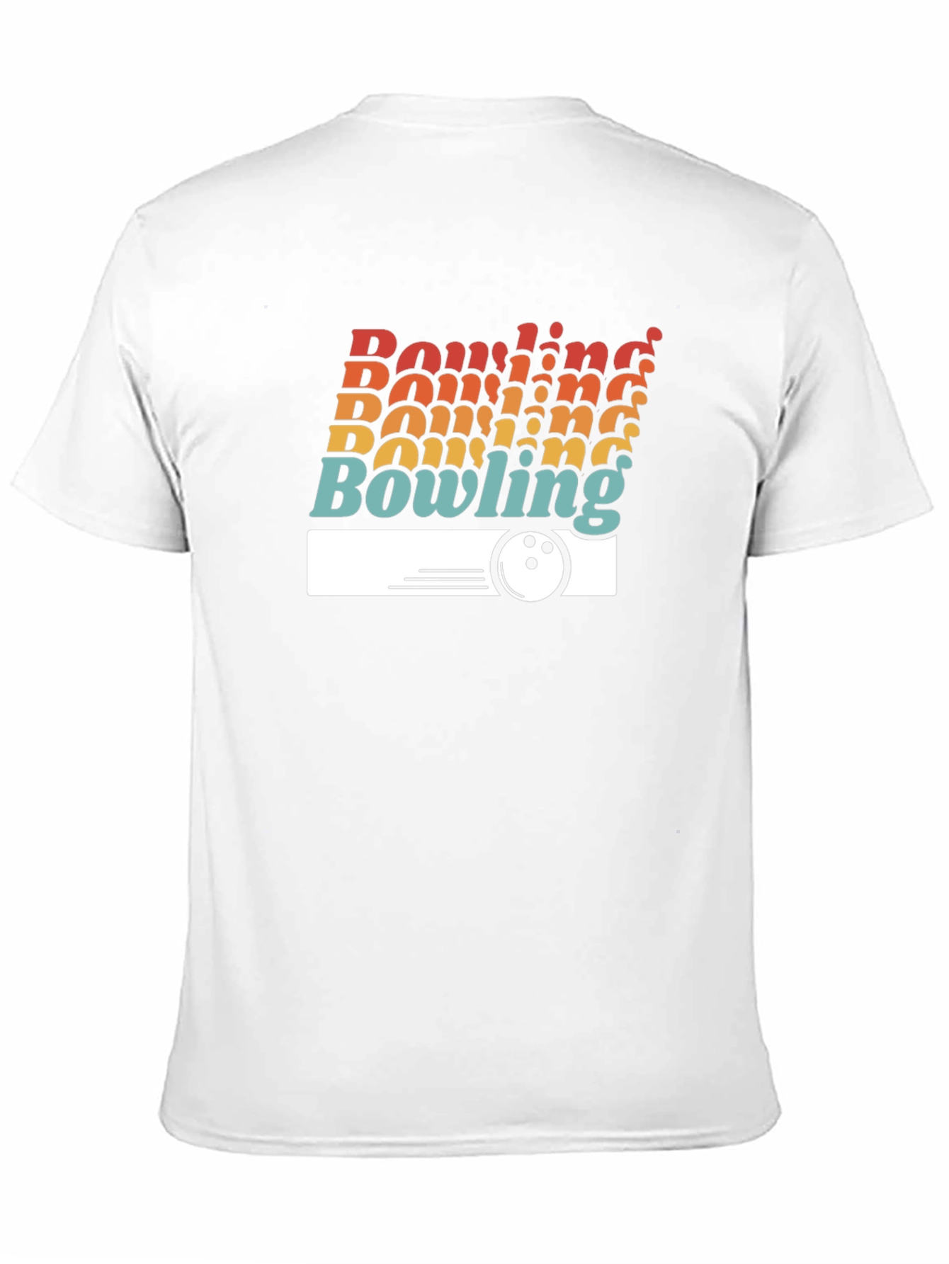 Retro Bowling Graphic T-Shirt - Black