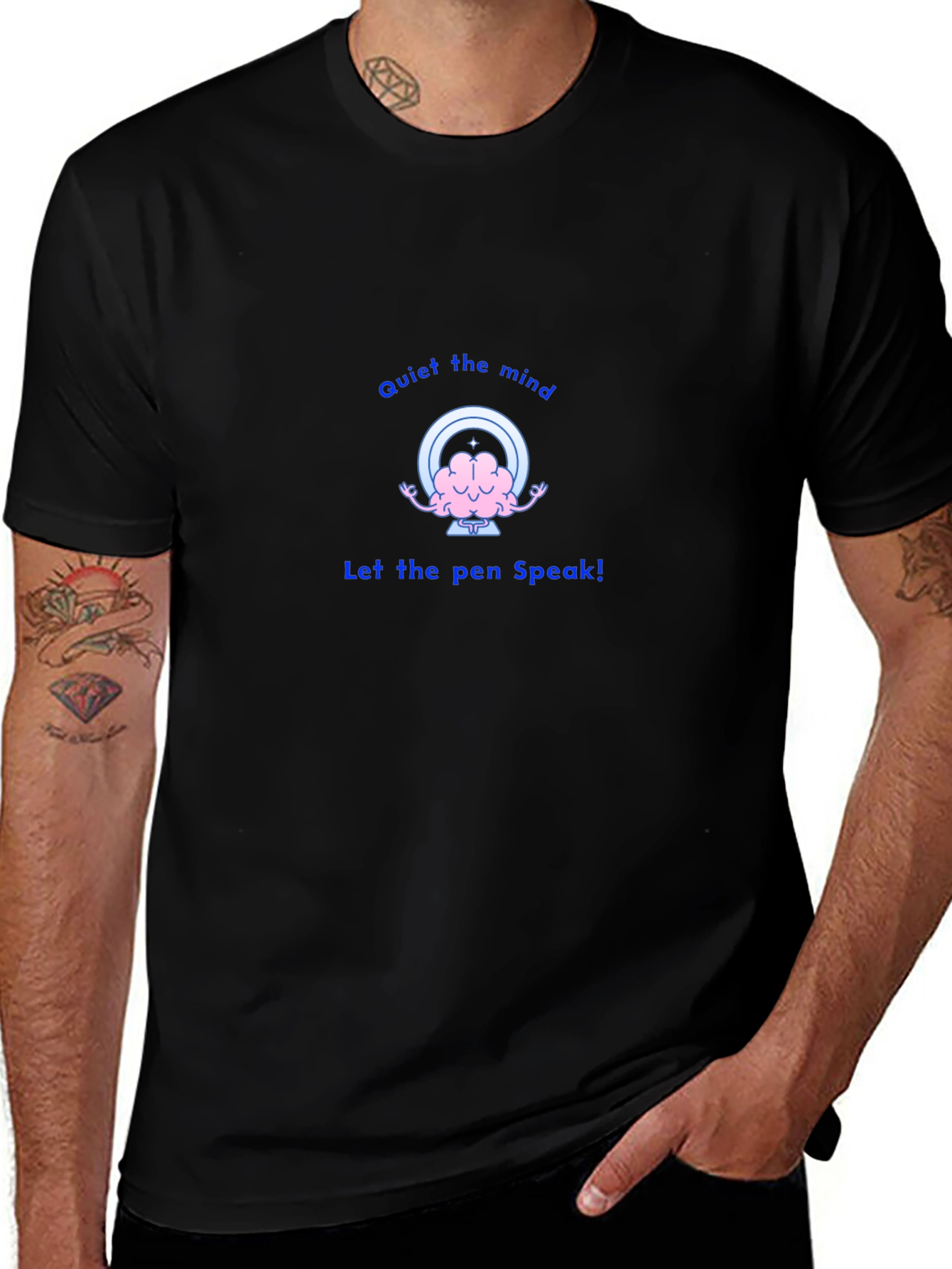 Quiet Mind T-Shirt - Brain Meditation Tee