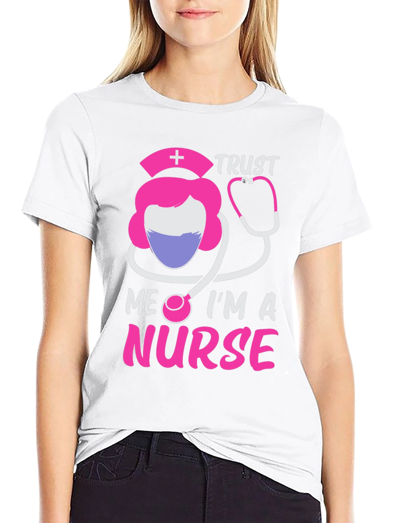 Trust Me Im A Nurse Black T-Shirt